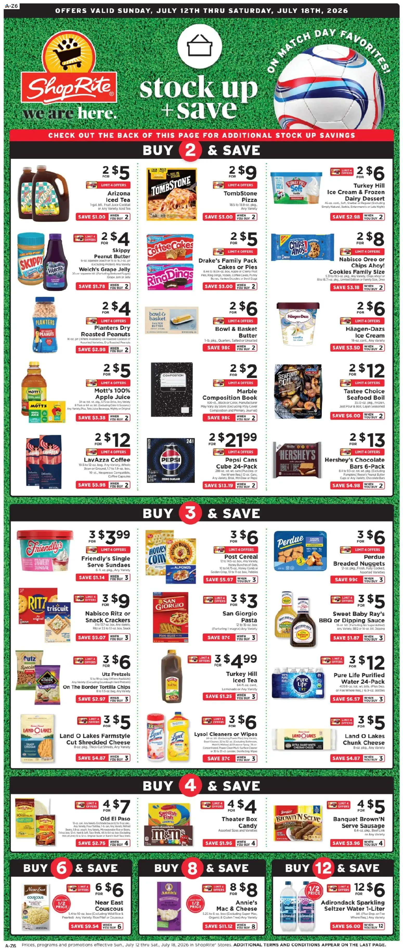 ShopRite Weekly Ad - valid from 07/12/2026 | Page: 1 | Products: Rice, Beef, Cream, Sugar