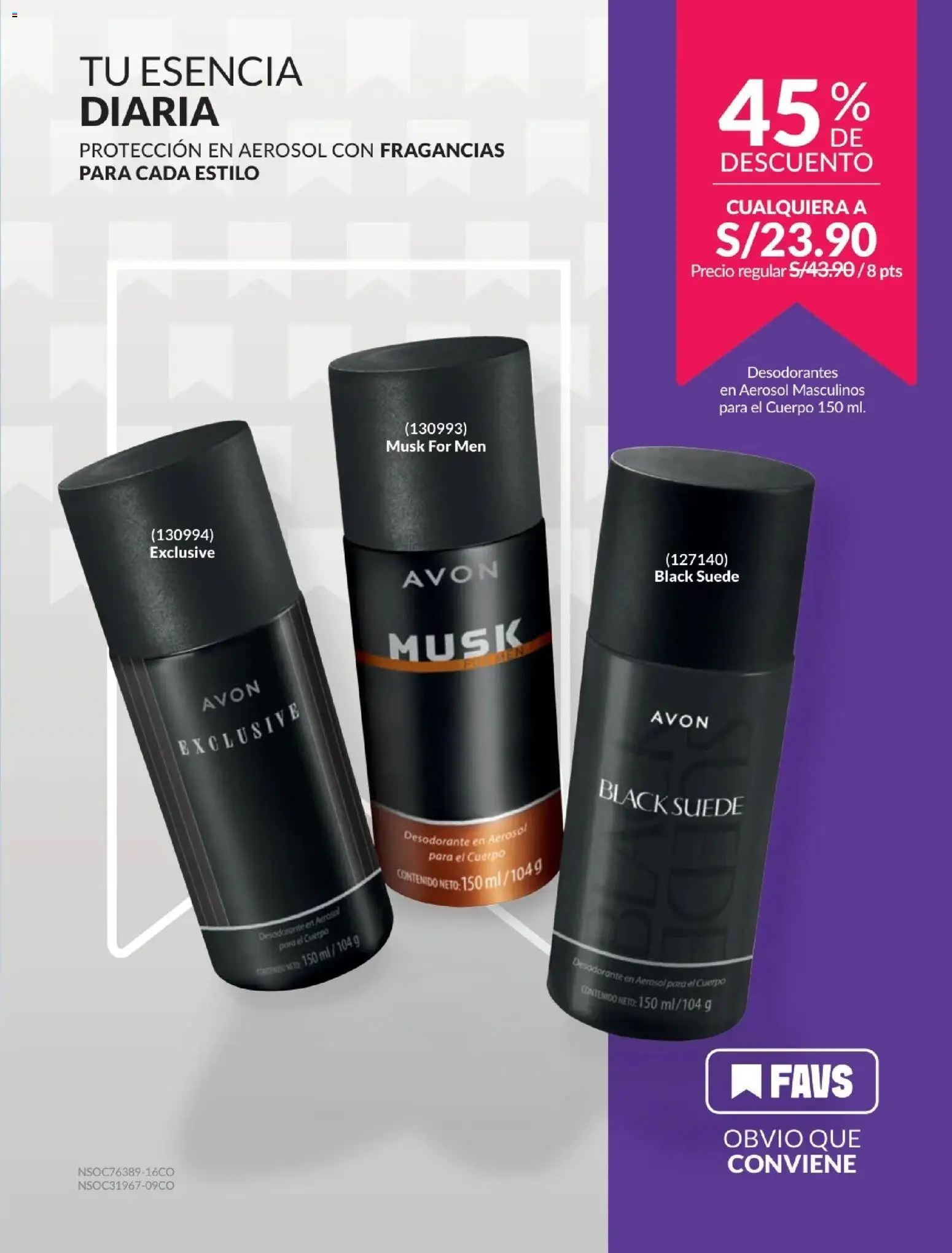 Catálogo Avon válido desde 01/07/2026 | Página: 163 | Productos: Desodorante