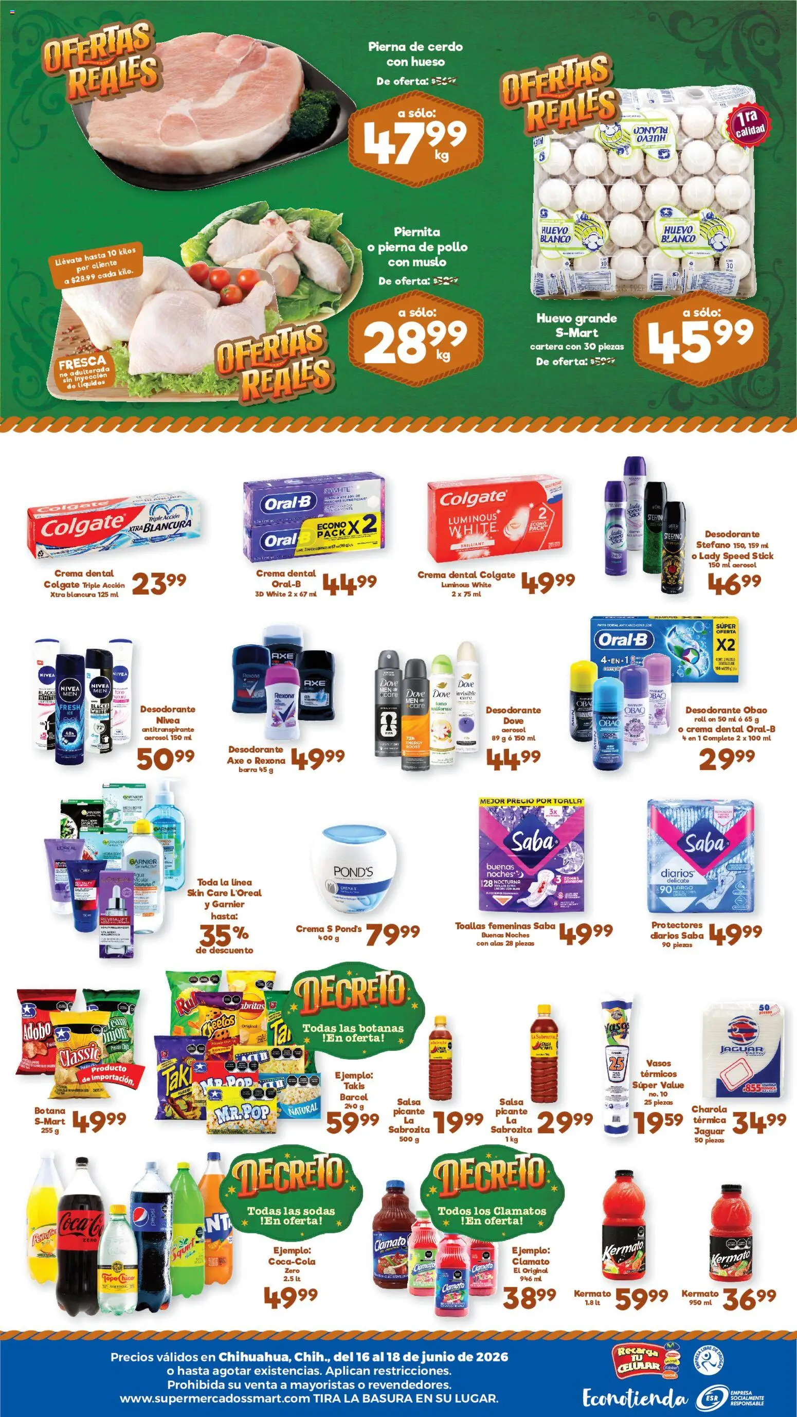Nuevas ofertas de S-Mart válidas en toda la República Mexicana desde el 16.06.2026. ¡Encuentra las mejores ofertas en S-Mart folleto Ofertas de feria Chihuahua! | Página: 2