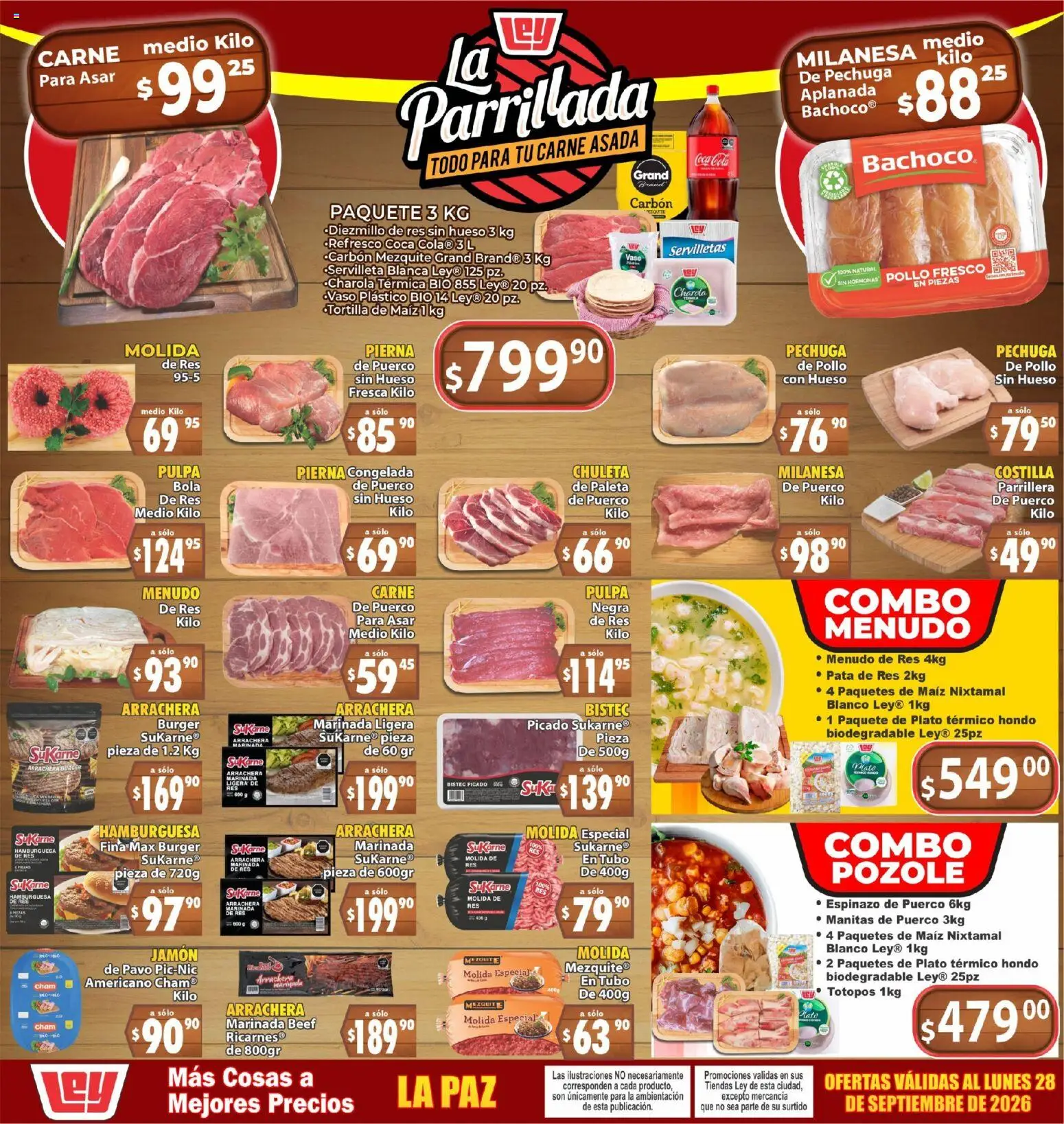 Nuevas ofertas de Casa Ley válidas en toda la República Mexicana desde el 26/09/2026. ¡Encuentra las mejores ofertas en Casa Ley folleto Autoservicio! | Página: 4 | Productos: Paleta, Chuleta, Jamón, Res