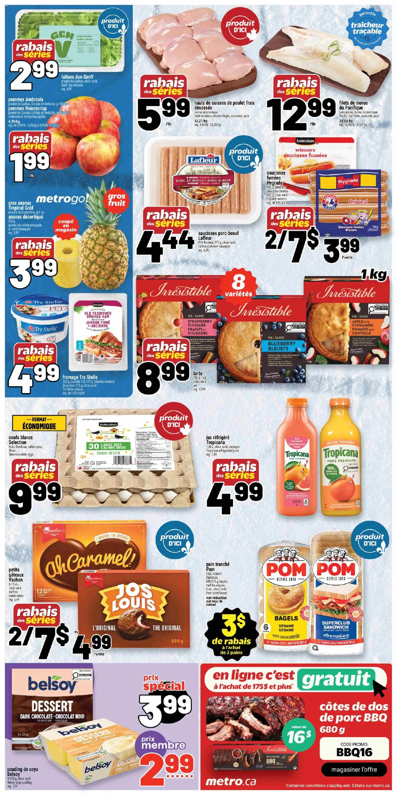 Metro flyer valid from 16.04.2026 | Page: 2 | Products: Beef, Cheese, Eggs, Chocolate