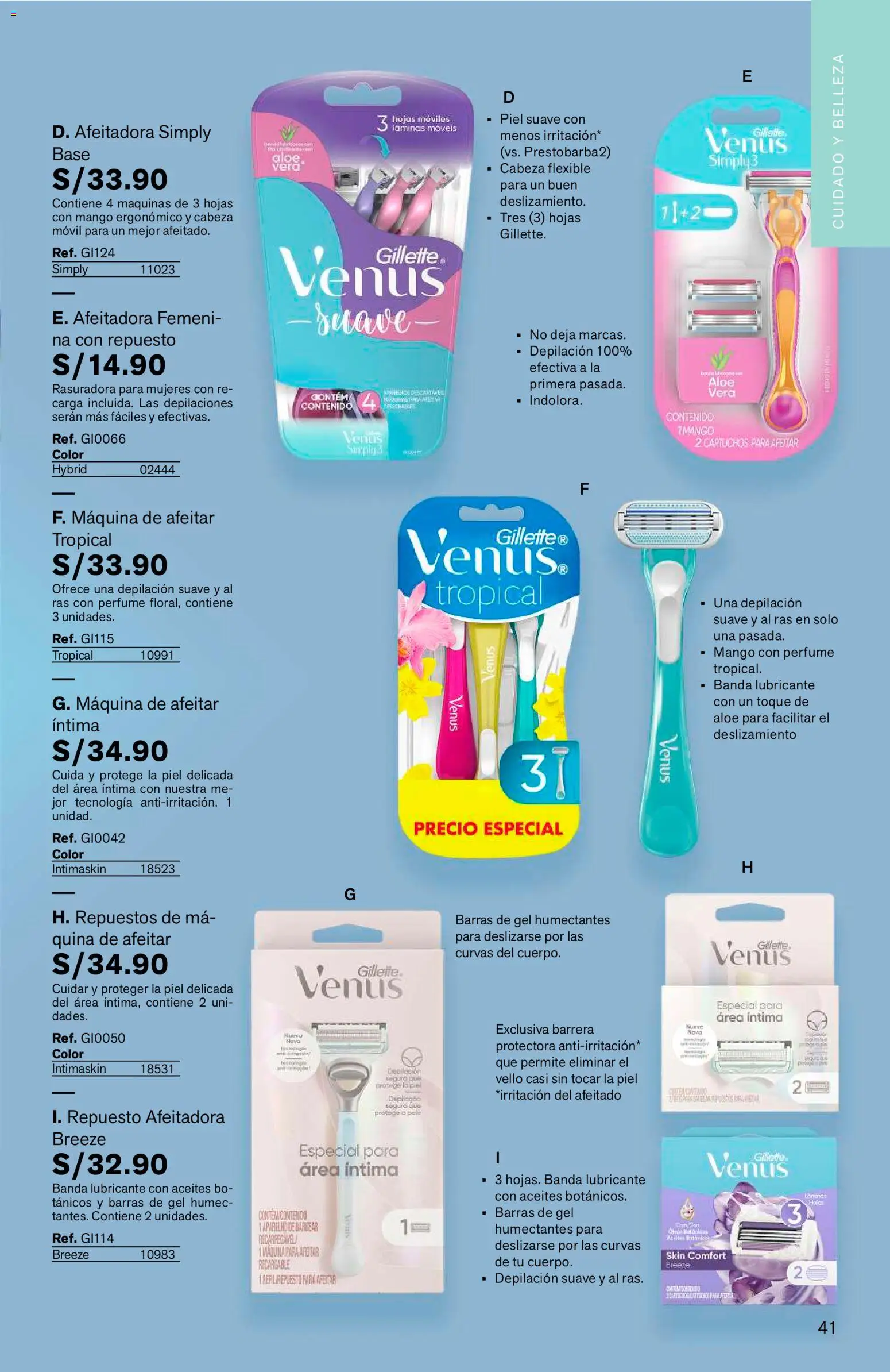 Catálogo Leonisa válido desde 04/08/2026 | Página: 41 | Productos: Maquina de afeitar, Perfume