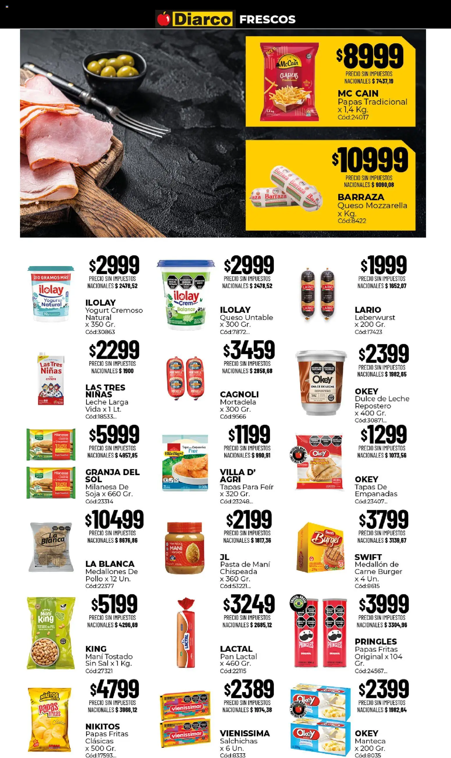 Diarco - Ofertas │ válido desde el 07/09/2026 | Página: 7 | Productos: Dulce de leche, Sal, Leche, Pan