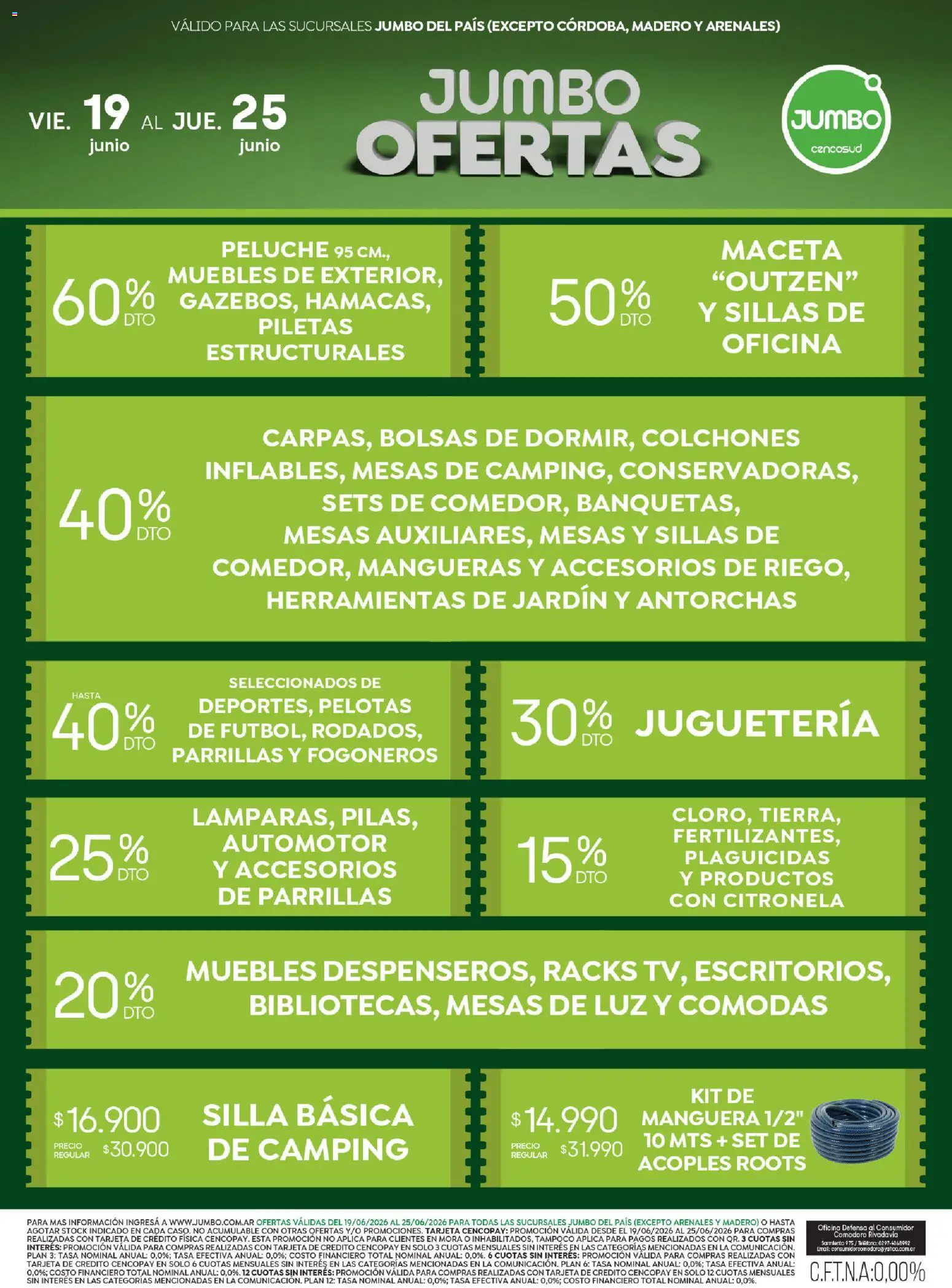 Jumbo - Ofertas | Electro y Hogar │ válido desde el 19/06/2026 | Página: 3 | Productos: Teléfono, Maceta, Manguera, Citronela
