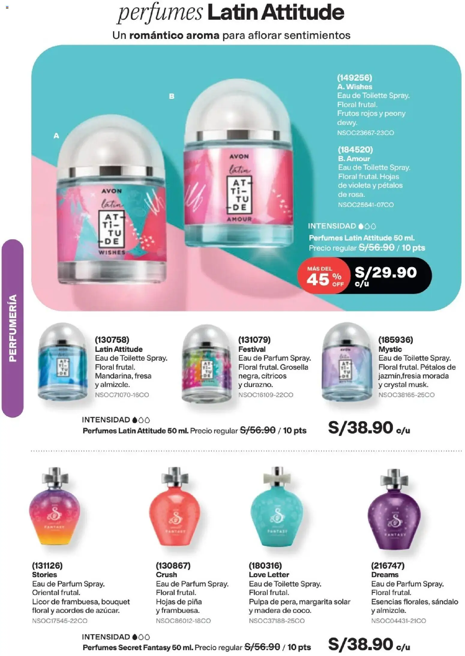Catálogo Avon válido desde 15/09/2026 | Página: 67 | Productos: Perfumes, Piña, Frutos rojos, EAU de Toilette