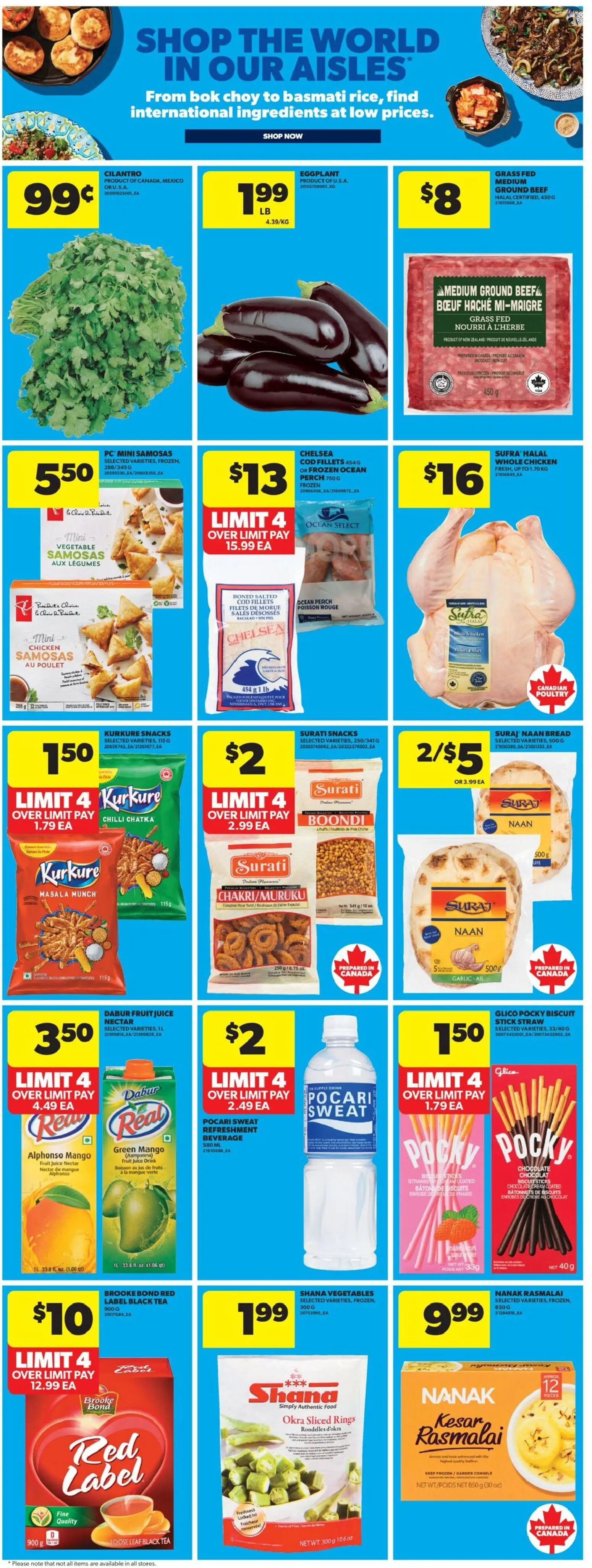 Real Canadian Superstore flyer valid from Jul 2, 2026 | Page: 25 | Products: Tea, Cream, Chair, Juice