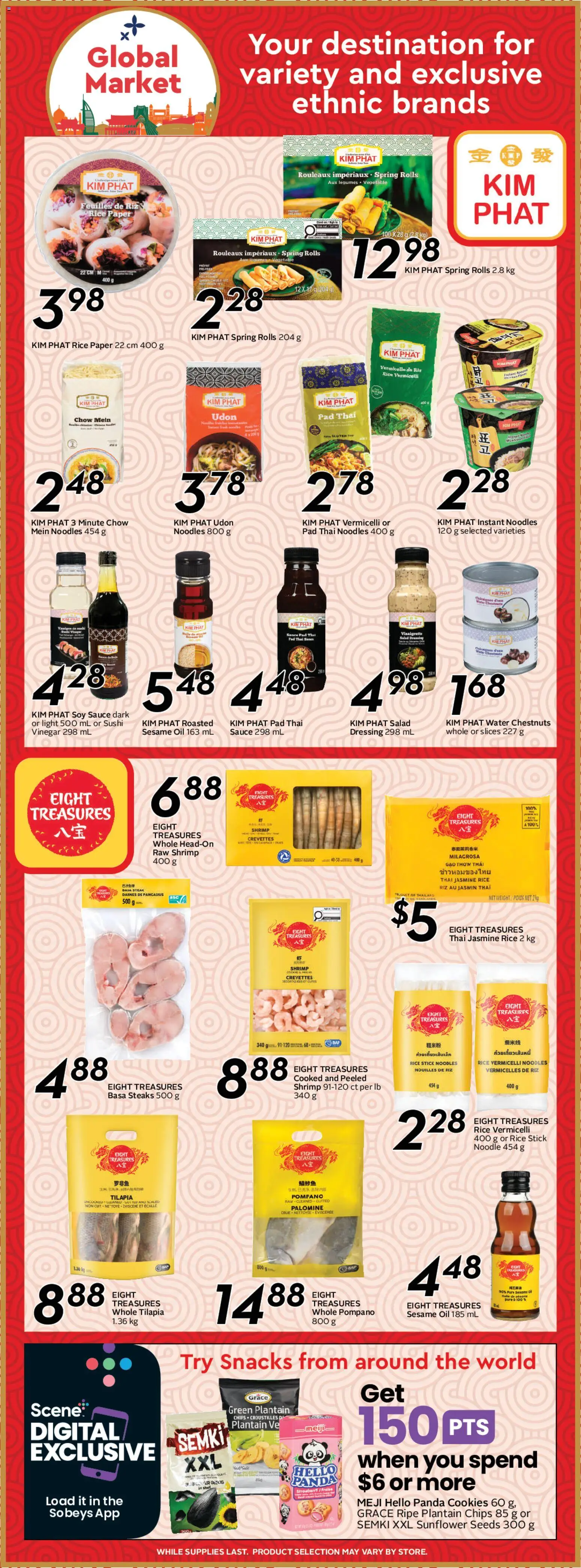 Sobeys flyer valid from 28.05.2026 | Page: 18 | Products: Rice, Cookies, Salad, Oil