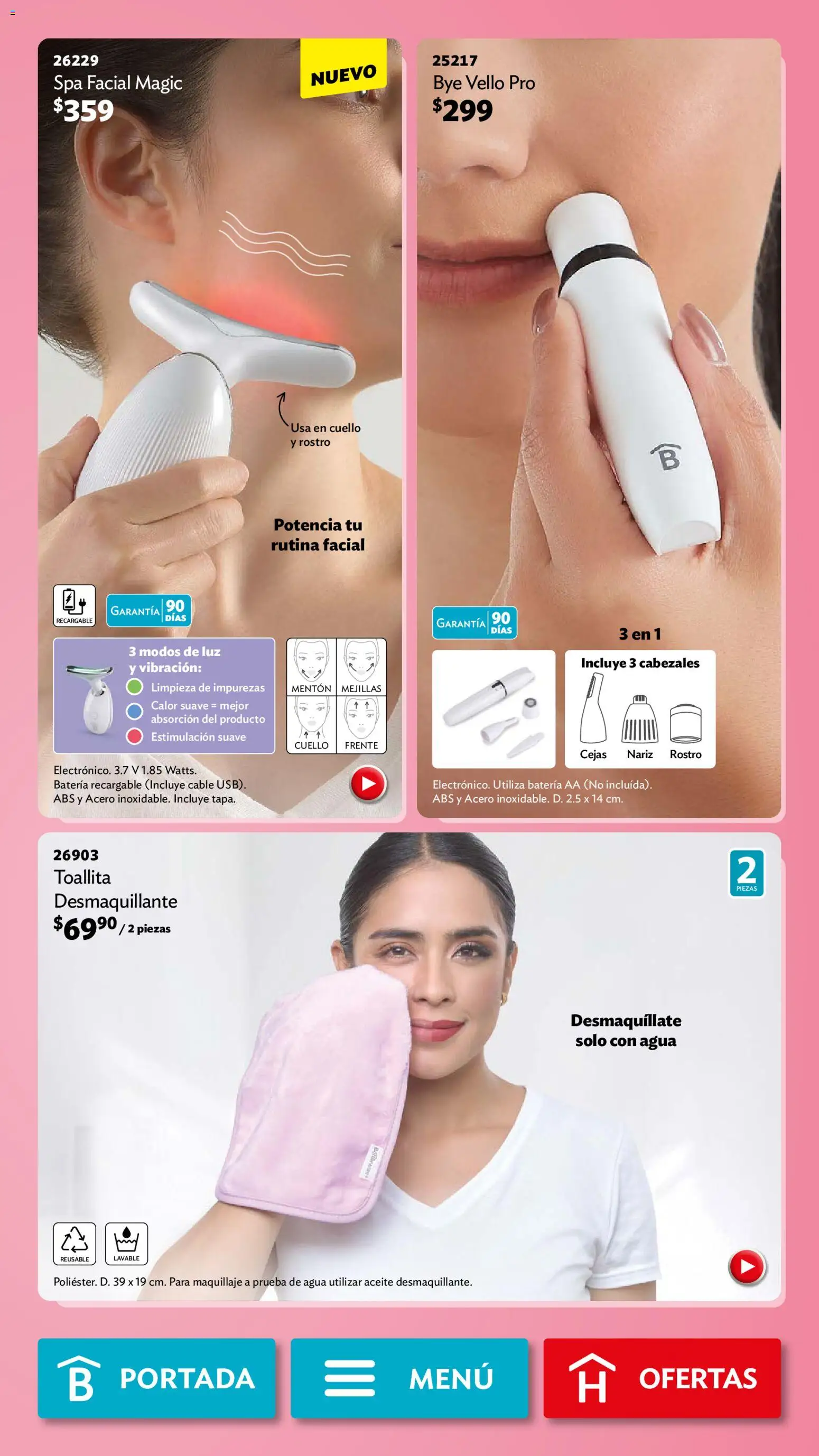 Nuevas ofertas de Betterware válidas en toda la República Mexicana desde el 04.05.2026. ¡Encuentra las mejores ofertas en Betterware campaña 5 2026! | Página: 27 | Productos: Agua, Desmaquillante, Aceite, Maquillaje