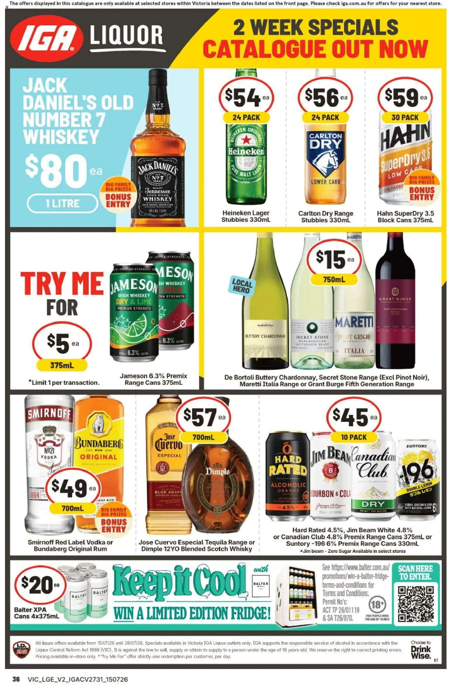 Ritchies catalogue - valid from 15/07/2026 | Page: 42 | Products: Whiskey, Rum, Fridge, Irish whiskey