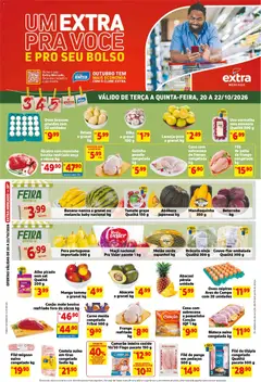 Extra ofertas de Mercado Terça e Quinta - Pré-Visualização do folheto da loja Extra, válido de 20/10/2026