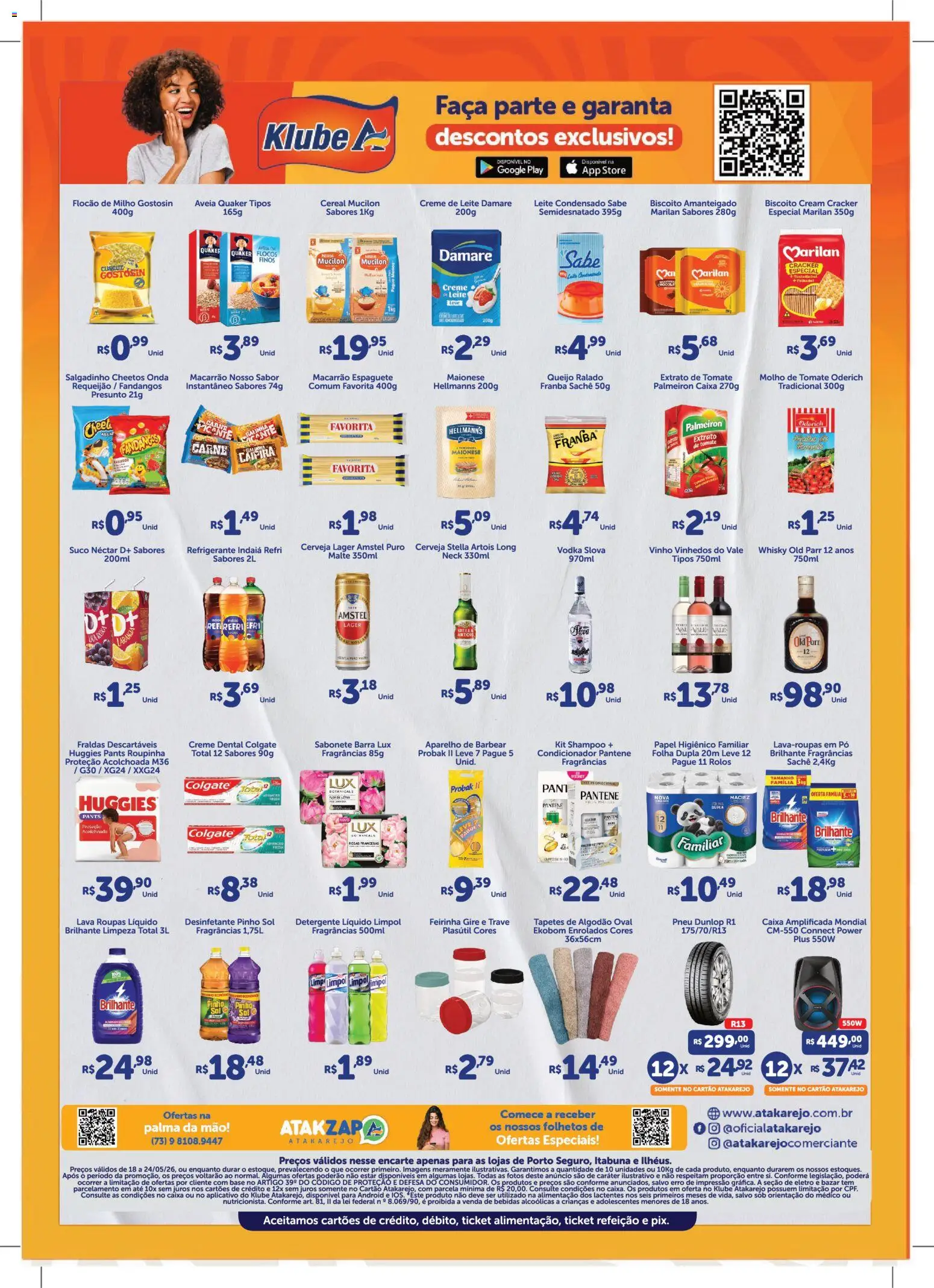 Atakarejo Folheto - válido de 18.05.2026 | Página: 2 | Produtos: Whisky, Algodão, Refrigerante, Creme dental