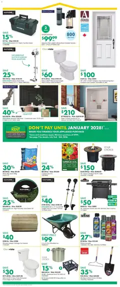 Preview of Kent weekly flyer / circulaire from shop Kent valid from Jul 9, 2026 | Page: 2 | Products: Vacuum cleaner, Brush, Table, Shower