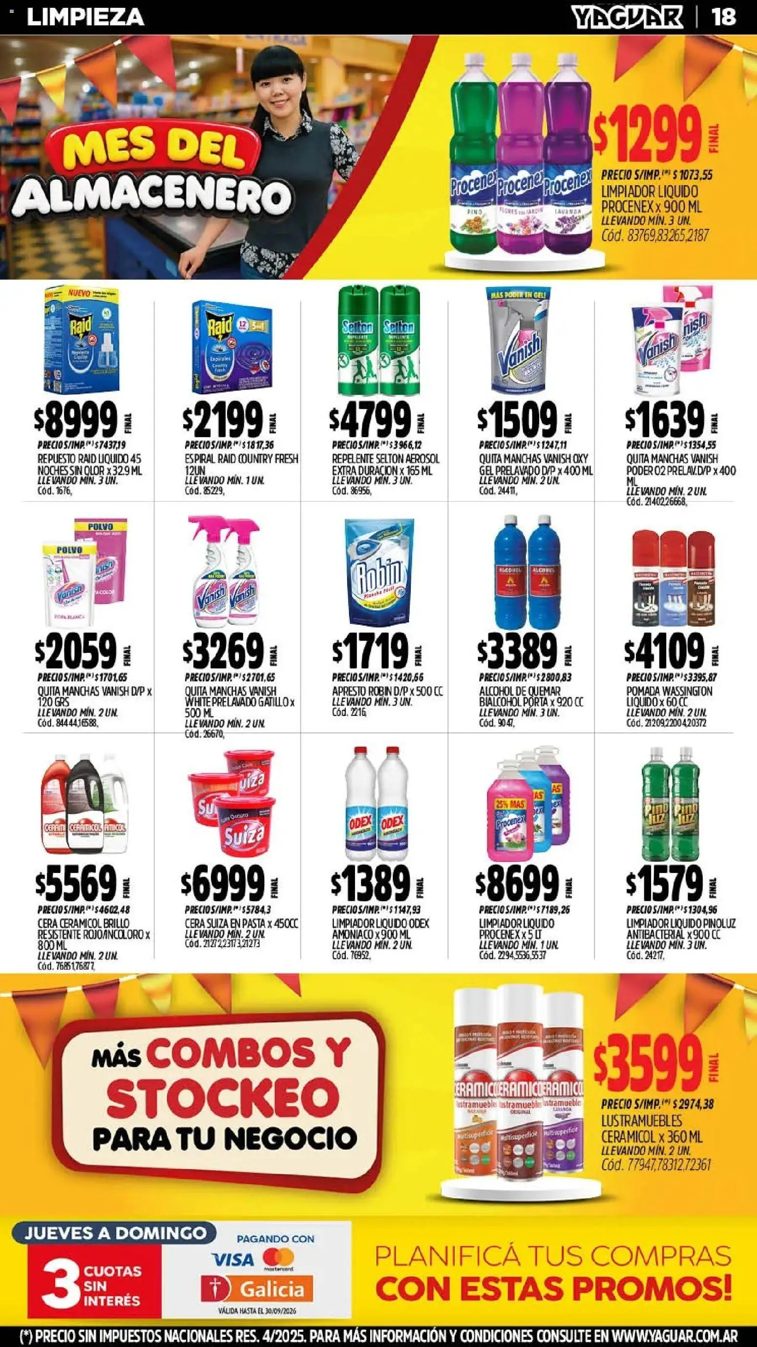 Yaguar - Oferta Semanal Parque Chacabuco │ válido desde el 21/09/2026 | Página: 18 | Productos: Repelente, Brillo, Cera, Pasta