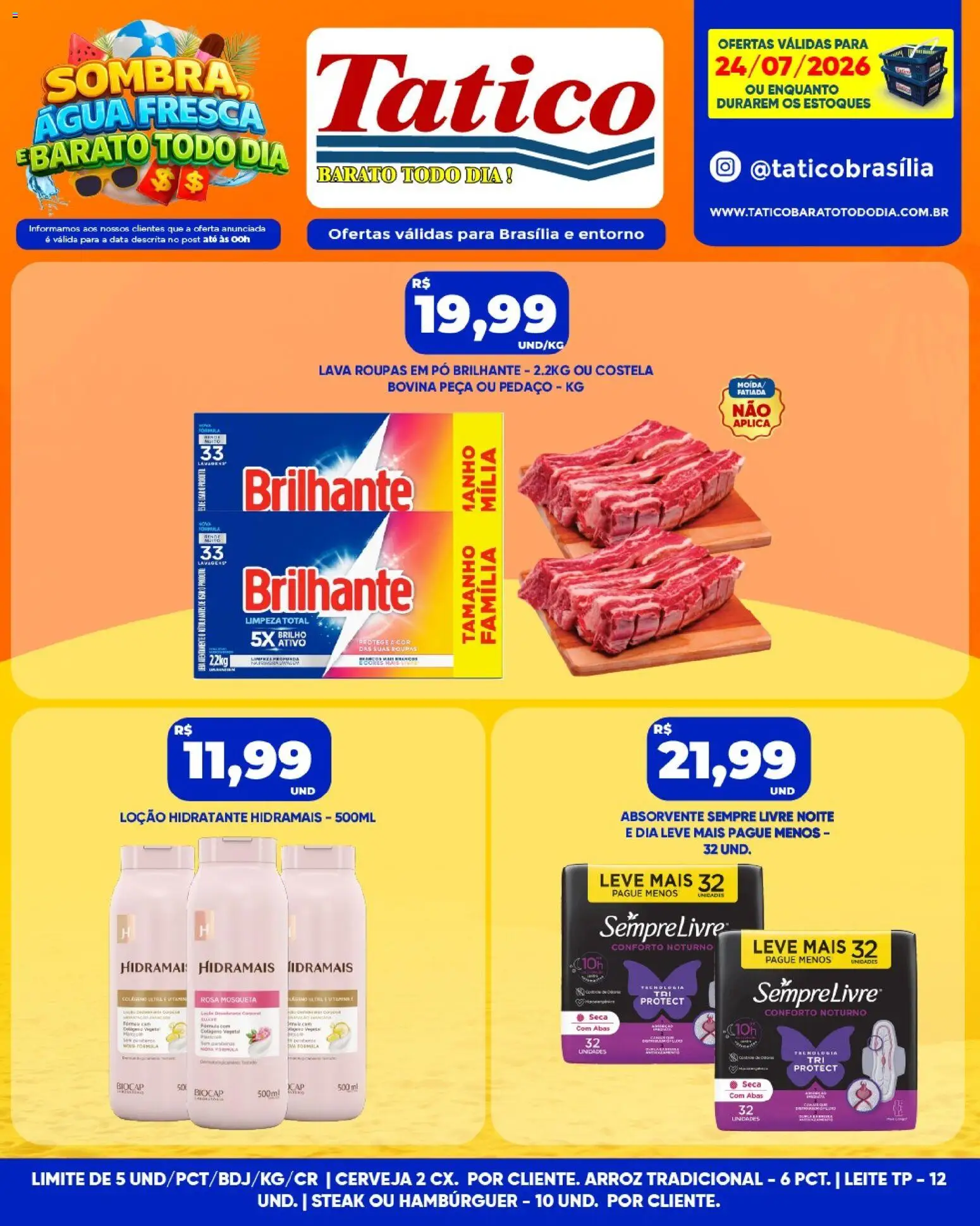 Tatico Folheto - válido de 25/07/2026 | Página: 32 | Produtos: Colágeno, Pó, Leite, Arroz