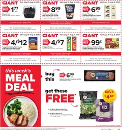 Preview of Giant weekly ads valid from 07/31/2026 | Page: 5 | Products: Butter, Cheese, Rice, Cauliflower