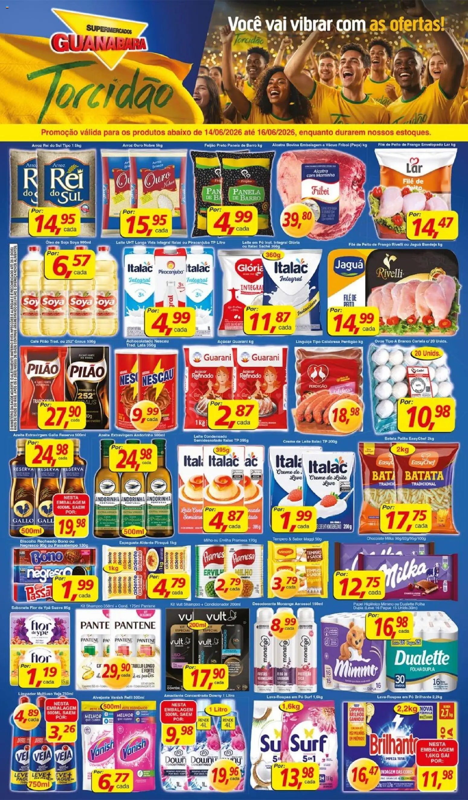 Supermercados Guanabara Folheto - válido de 14.06.2026 | Página: 1