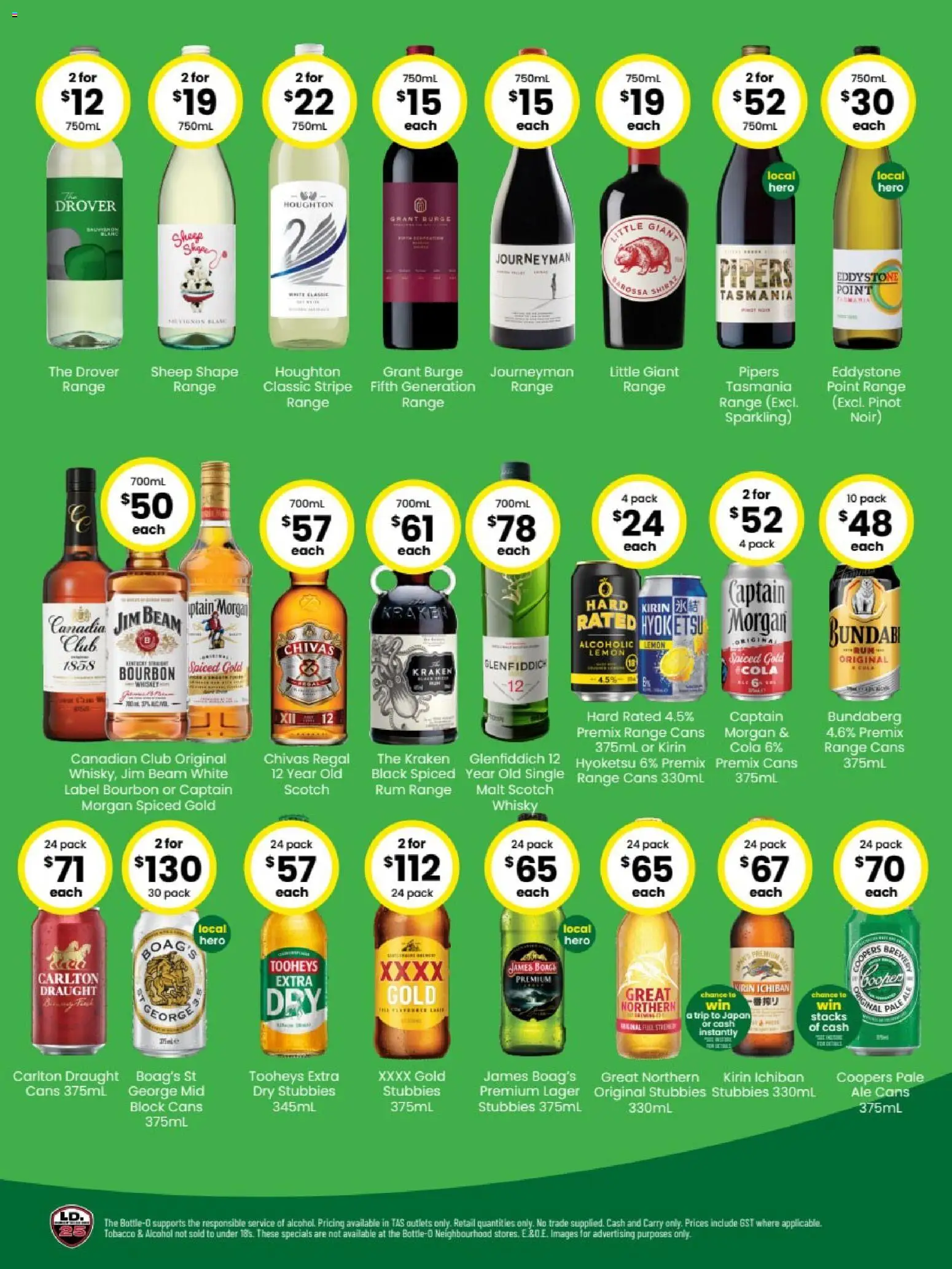 The Bottle-O catalogue - valid from 08.06.2026 | Page: 2 | Products: Bourbon, Rum, Lemon, Scotch