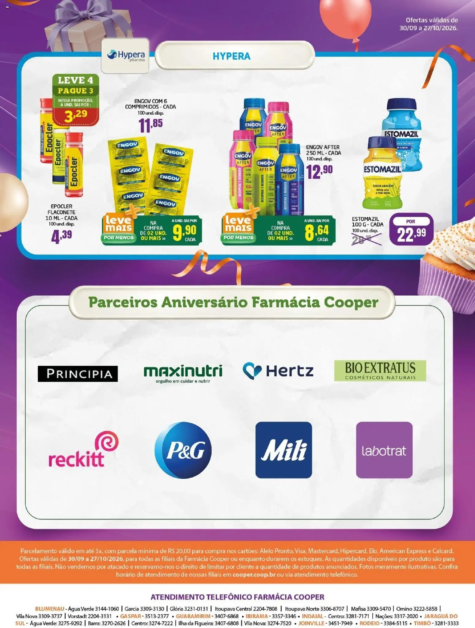Cooper Folheto - válido de 30/09/2026 | Página: 12 | Produtos: Abacaxi, Água
