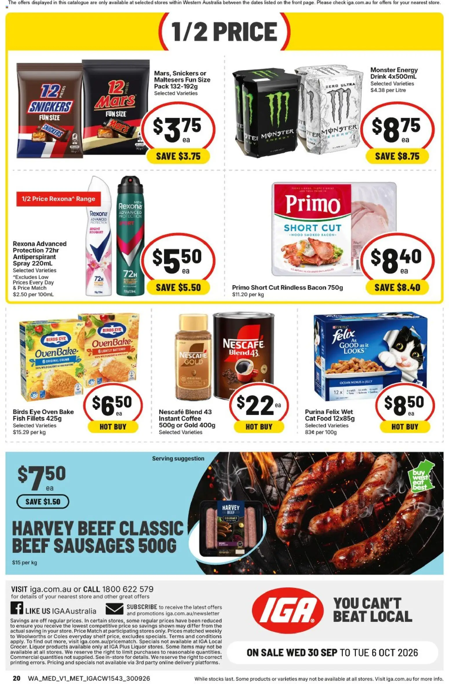 IGA catalogue - valid from 30/09/2026 | Page: 17 | Products: Fish, Wood, Nescafe, Sausages
