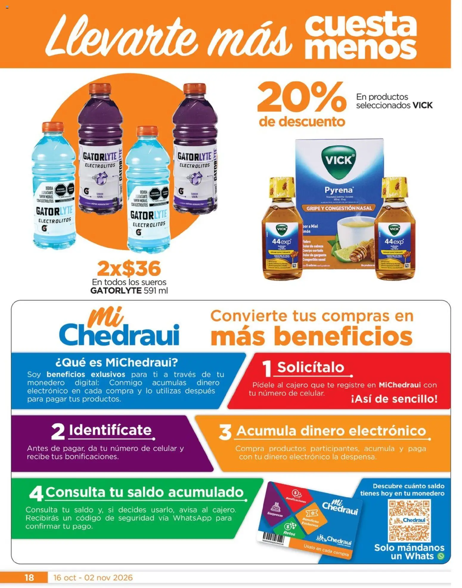 Nuevas ofertas de Chedraui válidas en toda la República Mexicana desde el 16/10/2026. ¡Encuentra las mejores ofertas en Chedraui folleto Celebra la tradición! | Página: 18