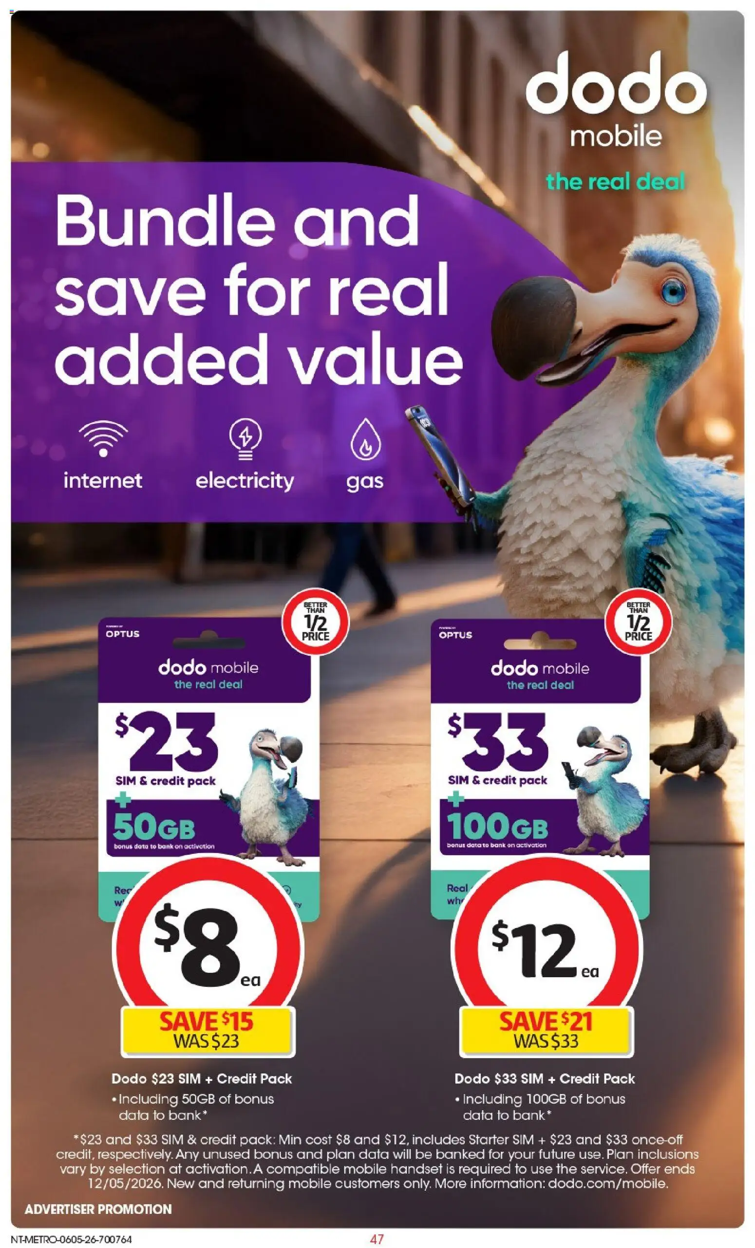 Coles catalogue - valid from 06.05.2026 | Page: 47 | Products: Date, Mobile