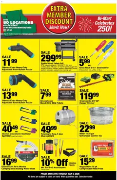 Preview of Bi-Mart weekly ads valid from 06/23/2026 | Page: 9 | Products: Trimmer, Screwdriver, Water, Grill