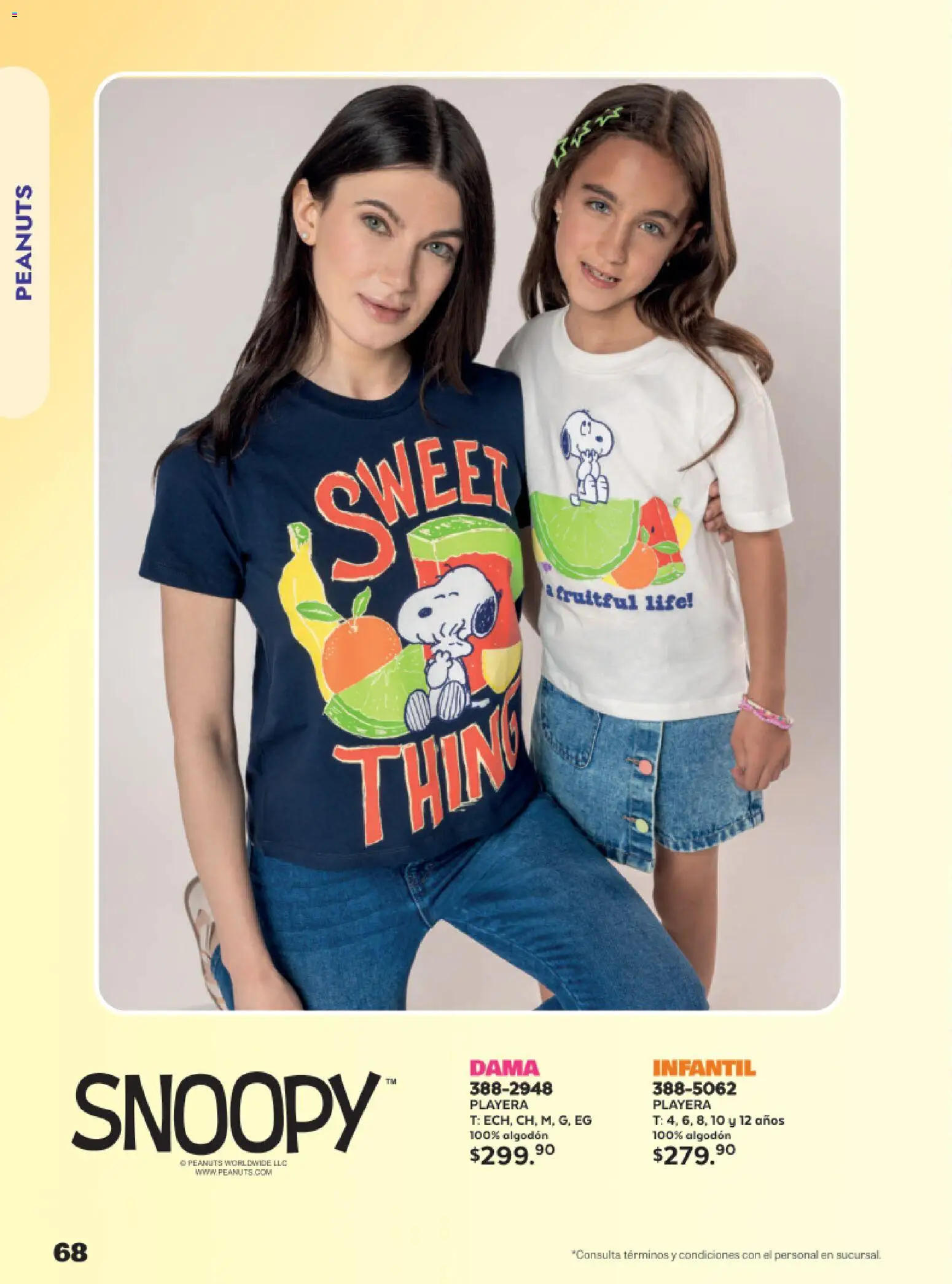 Nuevas ofertas de Andrea válidas en toda la República Mexicana desde el 24.05.2026. ¡Encuentra las mejores ofertas en Andrea catálogo Lo más divertindo en ropa! | Página: 68 | Productos: Algodón, Playera