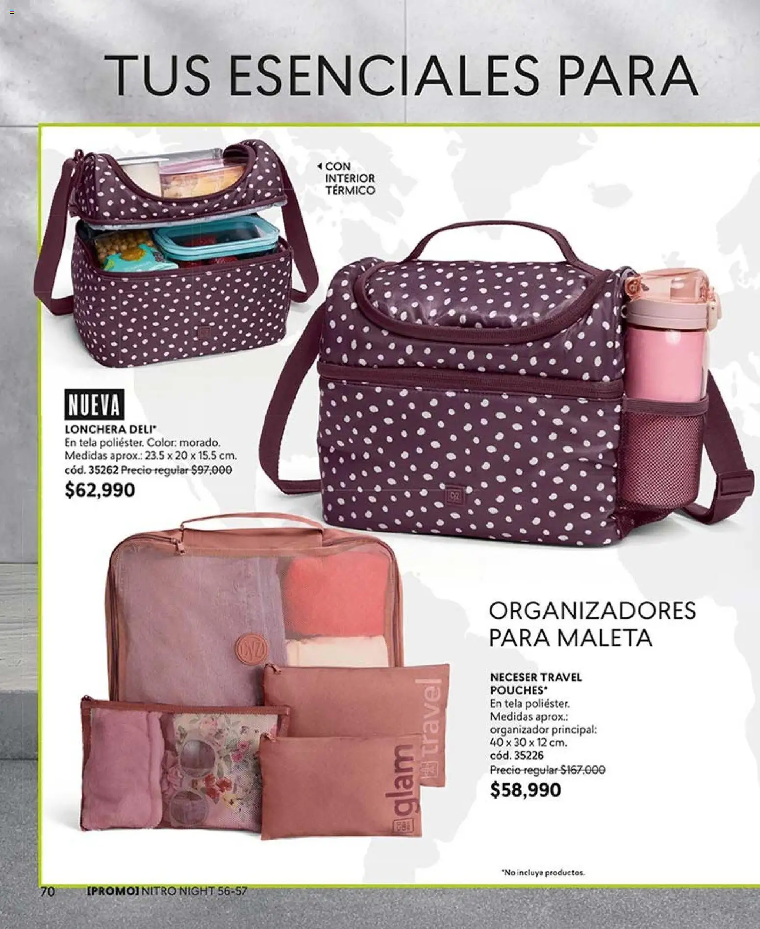 CyZone revista - valida desde el 07/09/2026 | Página: 70 | Productos: Maleta, Lonchera, Neceser, Organizador