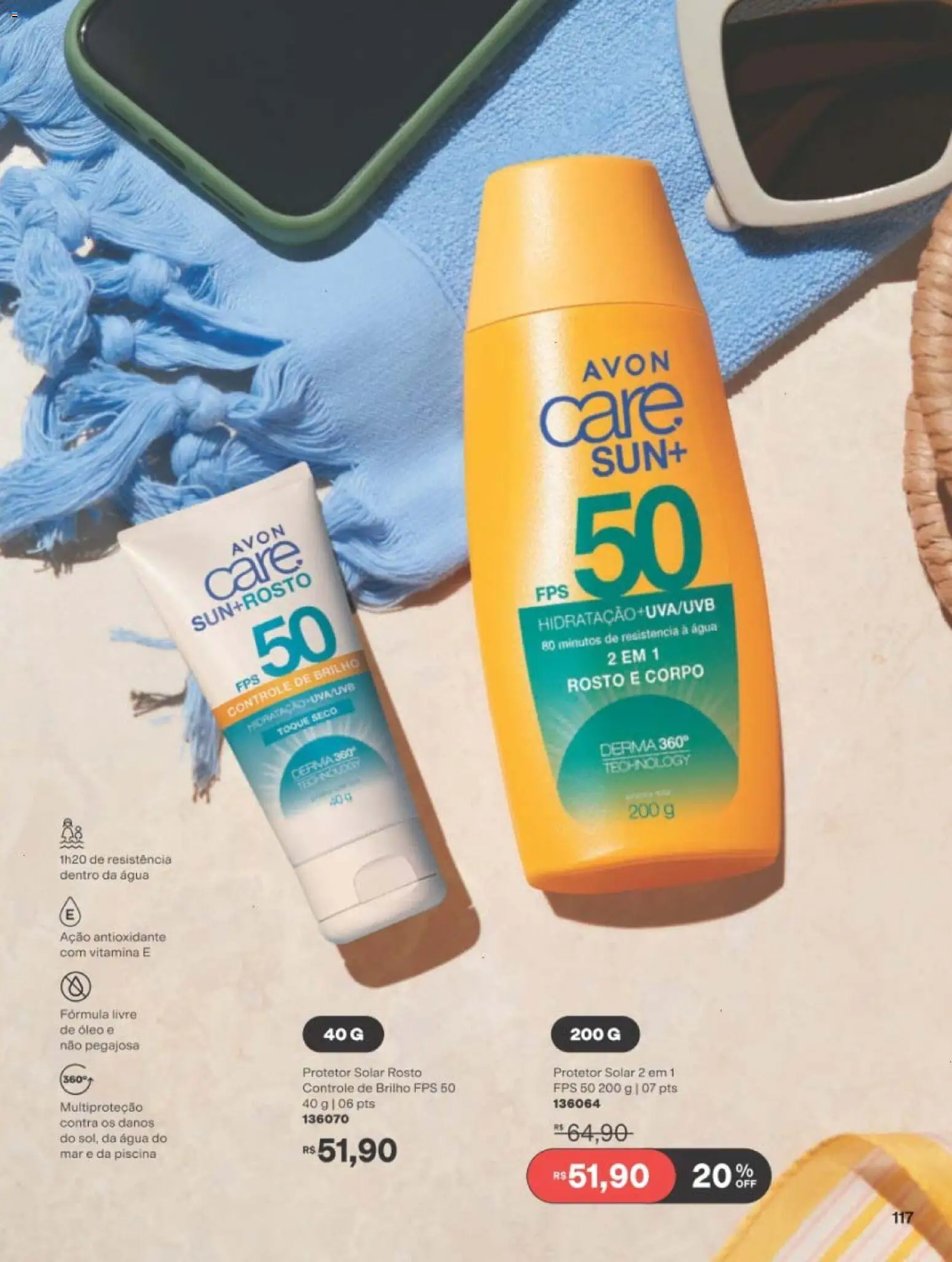 Avon Folheto - válido de 19/07/2026 | Página: 117 | Produtos: Protetor solar, Óleo, Piscina