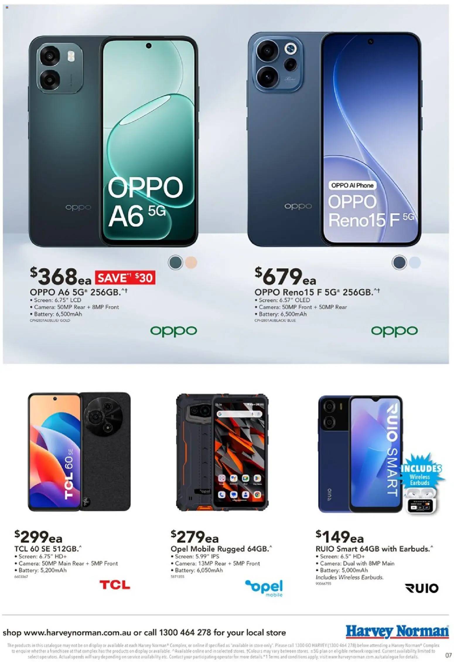 Harvey Norman catalogue - valid from 06.03.2026 | Page: 7 | Products: Battery, Camera, Screen, Mobile