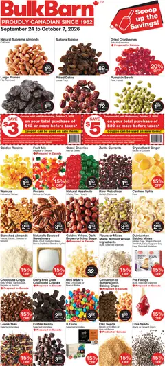 Preview of Bulk Barn weekly flyer / circulaire from shop Bulk Barn valid from Sep 24, 2026