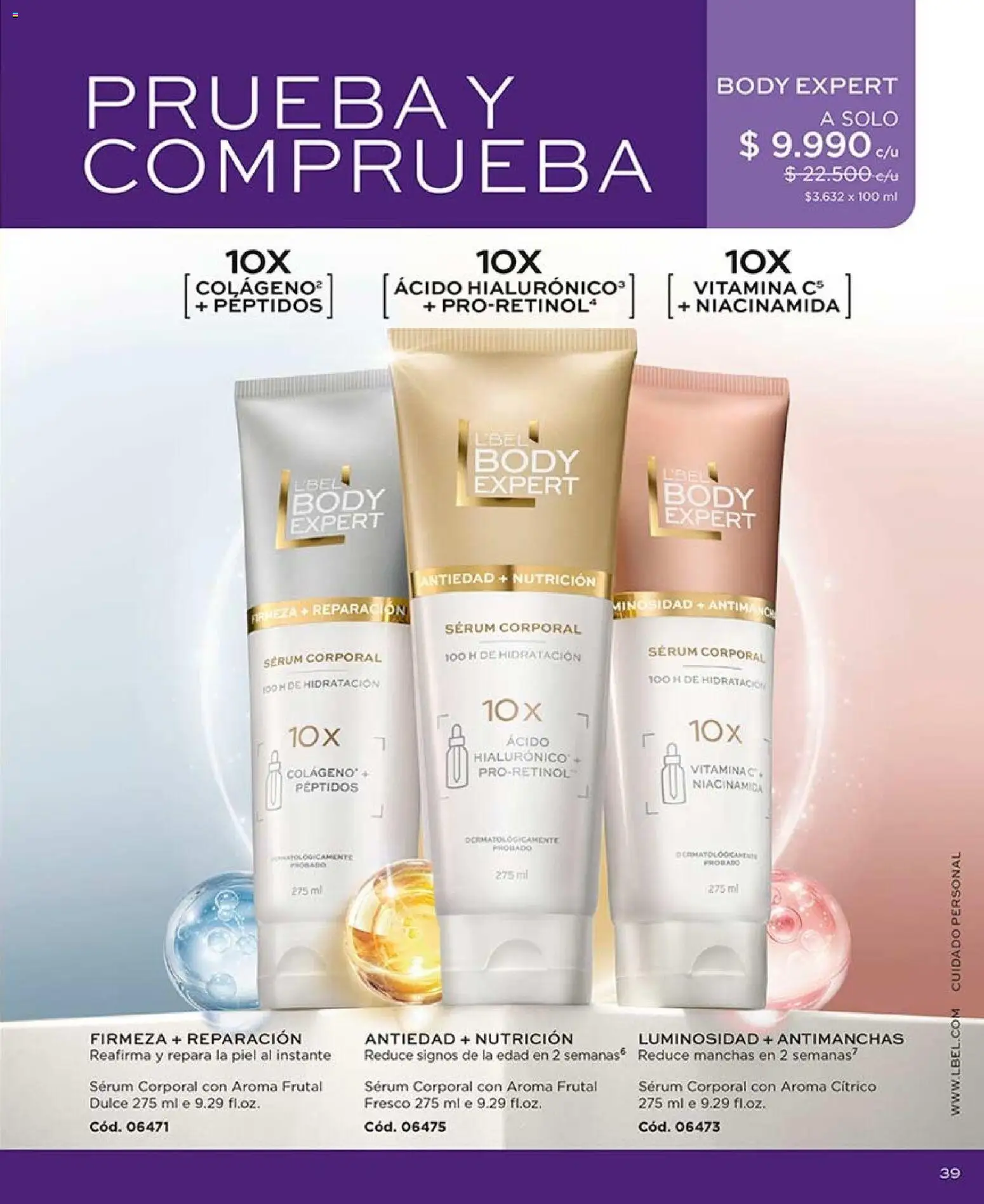 Catálogo L'Bel Campaña 11 │ válido desde el 15.06.2026 | Página: 39 | Productos: Body, Serum