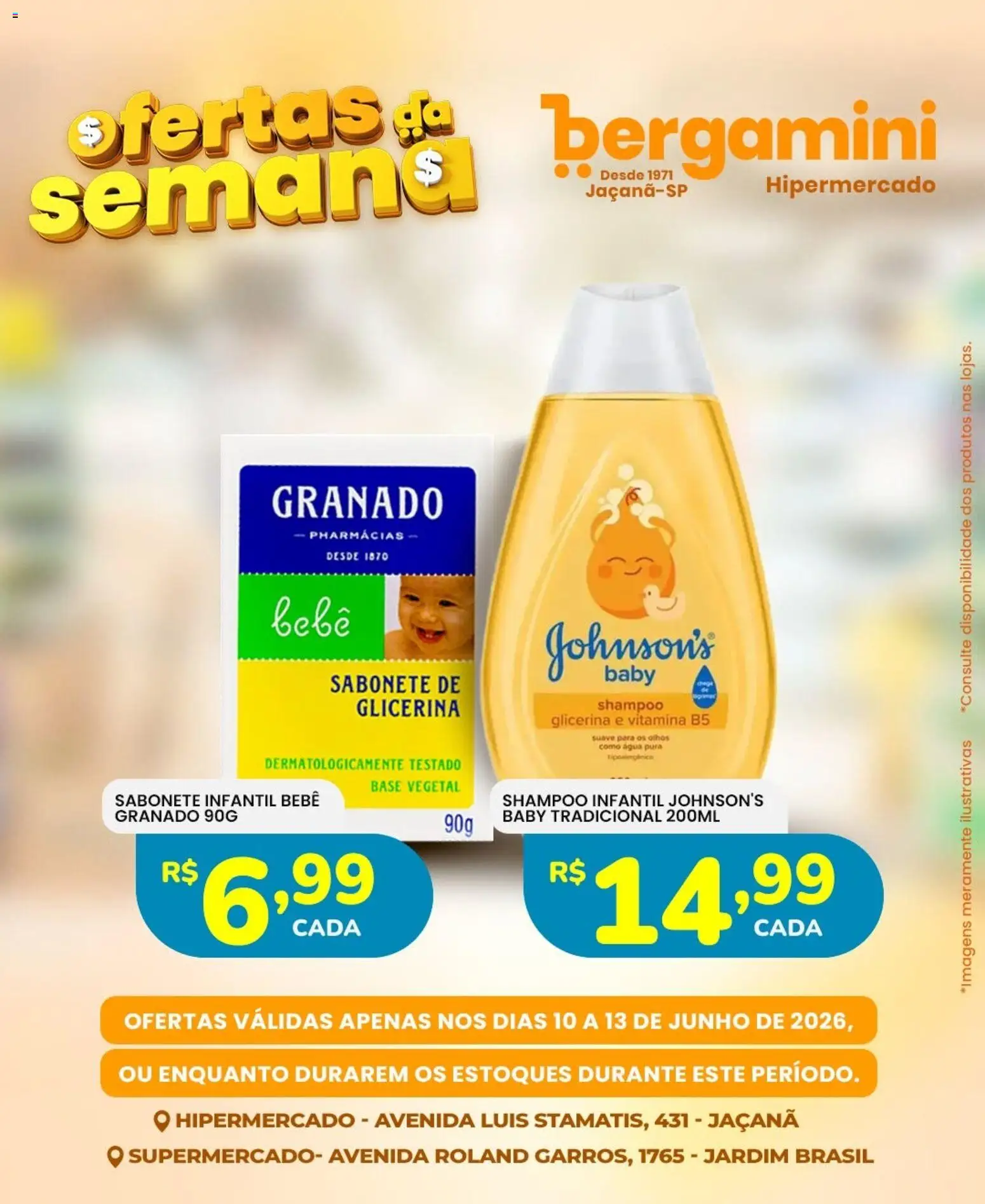 Supermercado Bergamini Folheto - válido de 10.06.2026 | Página: 24 | Produtos: Shampoo, Base, Sabonete