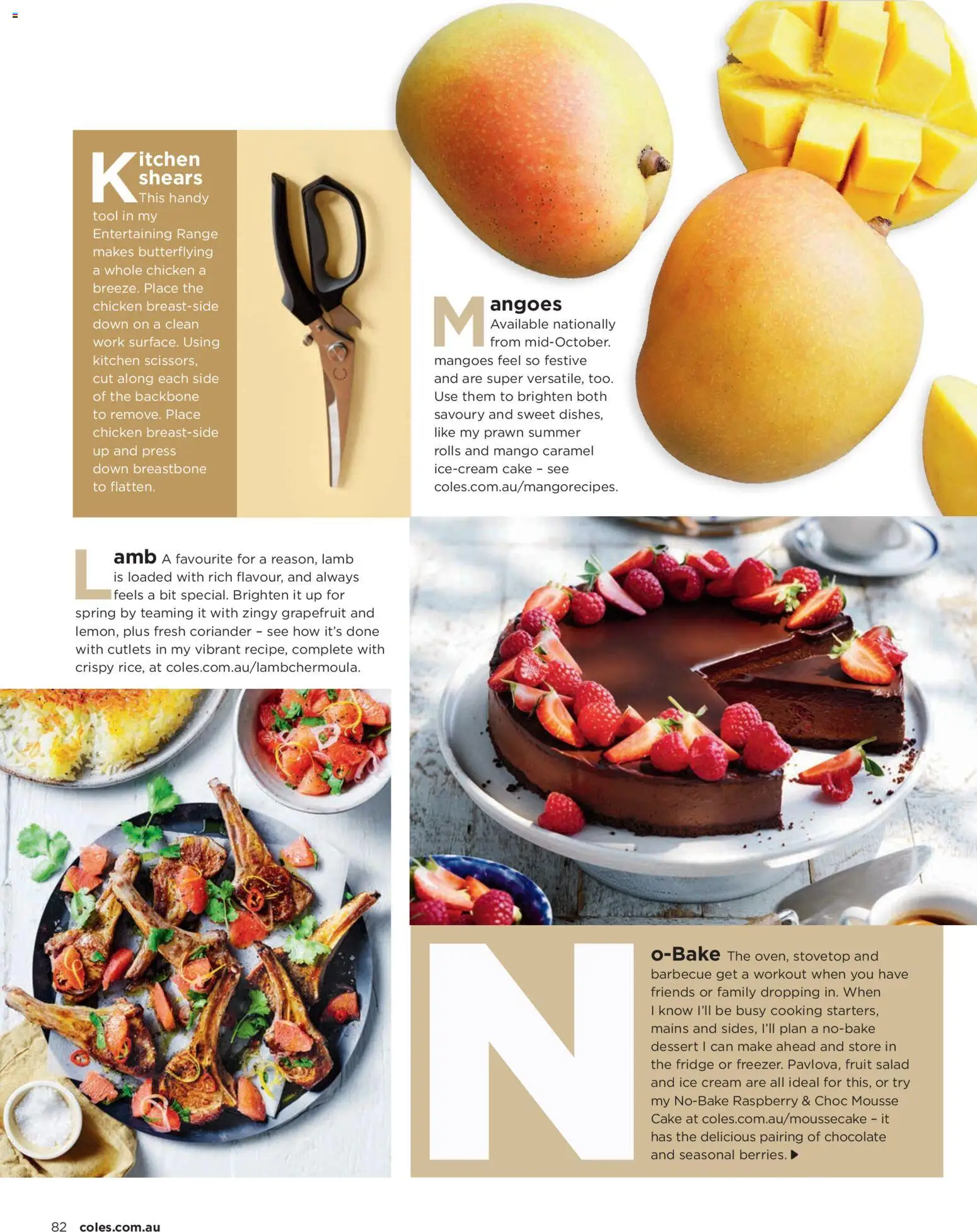 Coles catalogue - valid from 01/10/2026 | Page: 82 | Products: Chicken, Lamb, Grapefruit, Cake