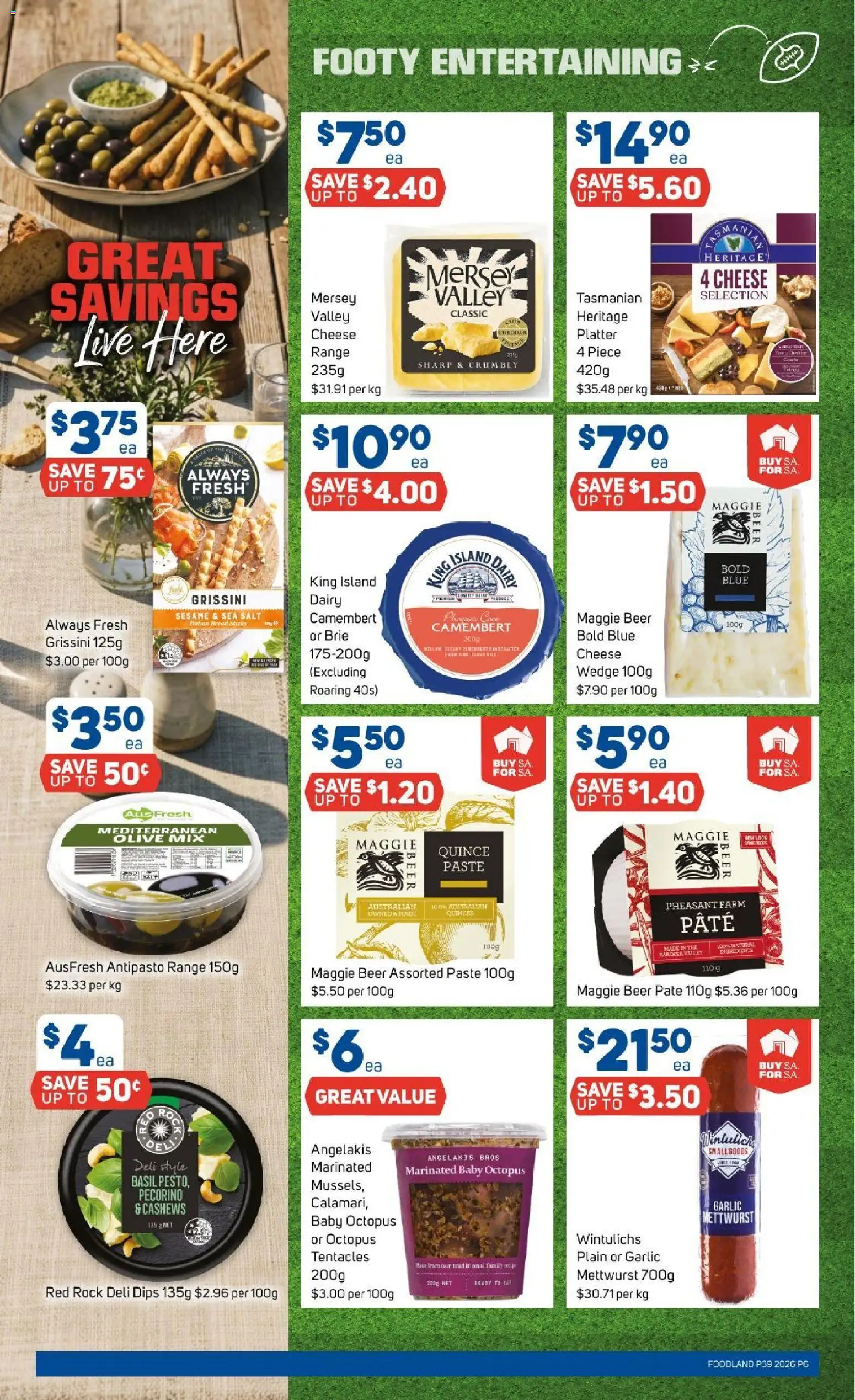 Foodland catalogue - valid from 23/09/2026 | Page: 6 | Products: Dairy, Cheese, Bread, Salt