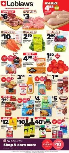 Preview of Loblaws weekly flyer / circulaire from shop Loblaws valid from Aug 6, 2026