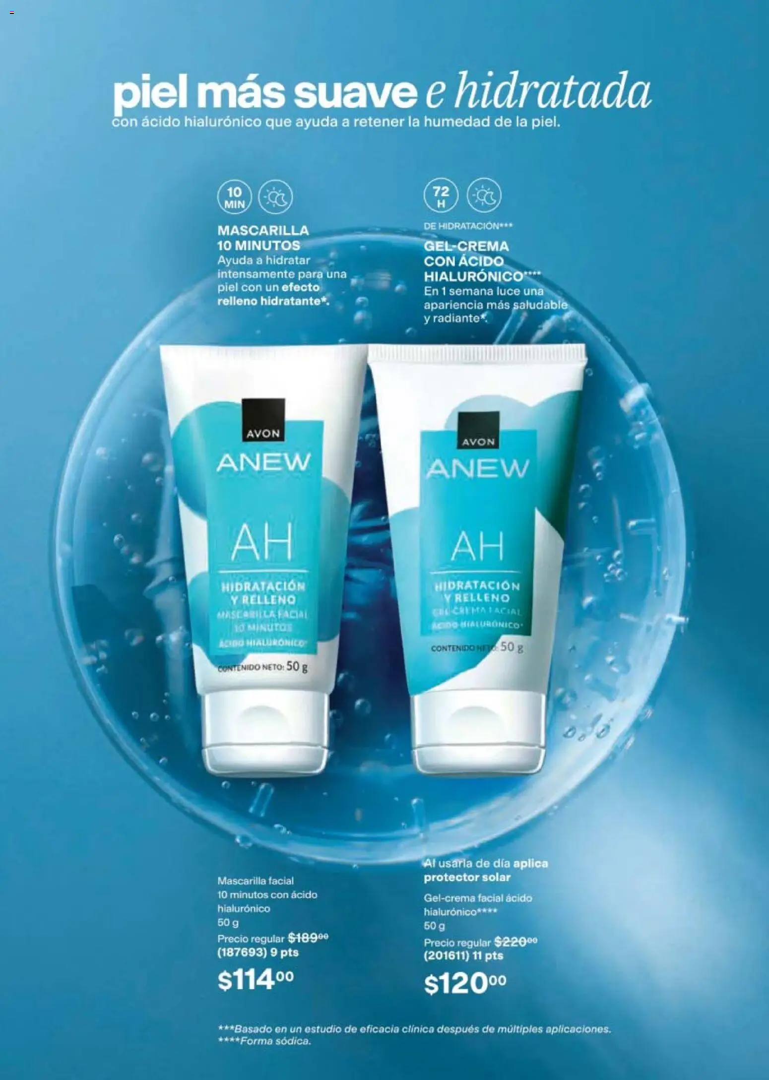 Nuevas ofertas de AVON válidas en toda la República Mexicana desde el 10/07/2026. ¡Encuentra las mejores ofertas en AVON campaña 11 2026! | Página: 109 | Productos: Radiante, Mascarilla, Protector solar