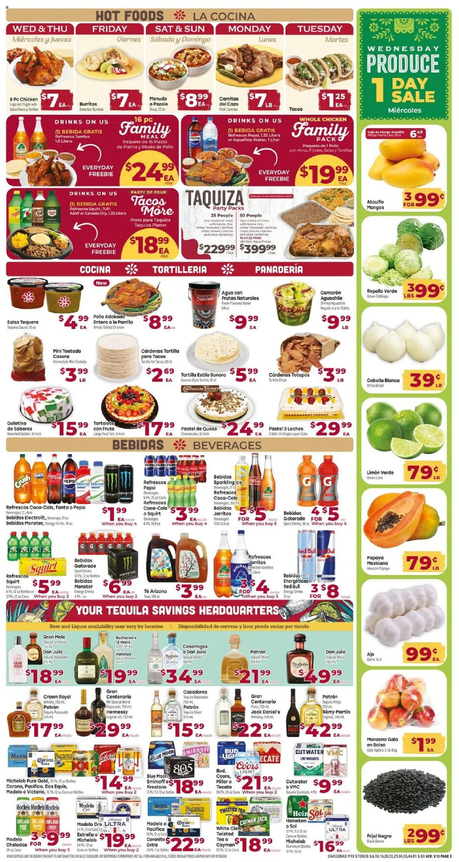 Cardenas Weekly Ad - CA - valid from 17.06.2026 | Page: 3 | Products: Rice, Tea, Chips, Bag