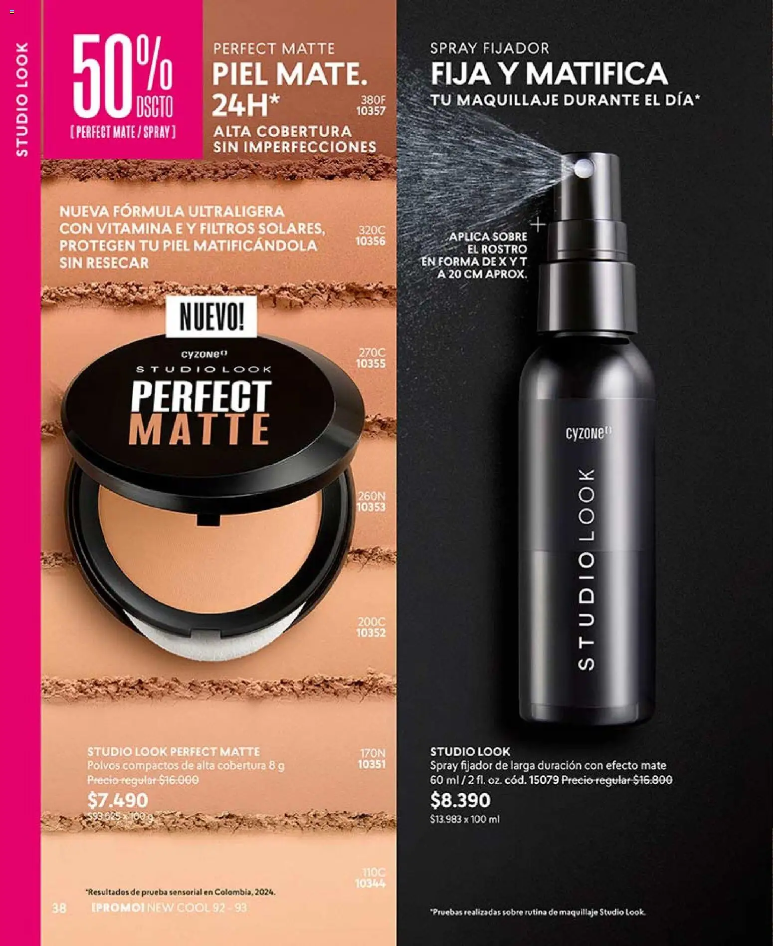 Catálogo CyZone Campaña 9 │ válido desde el 17.05.2026 | Página: 40 | Productos: Fijador, Maquillaje, Mate, Sobre