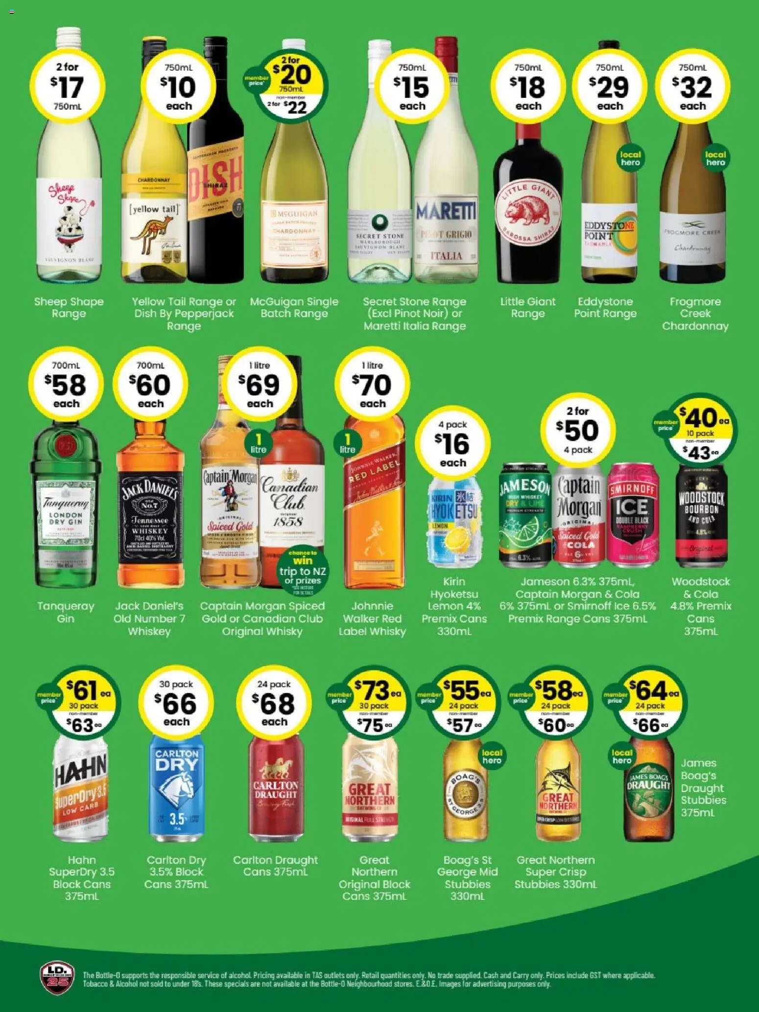 The Bottle-O catalogue - valid from 20/07/2026 | Page: 2 | Products: Gin, Whiskey, Lemon, Lime
