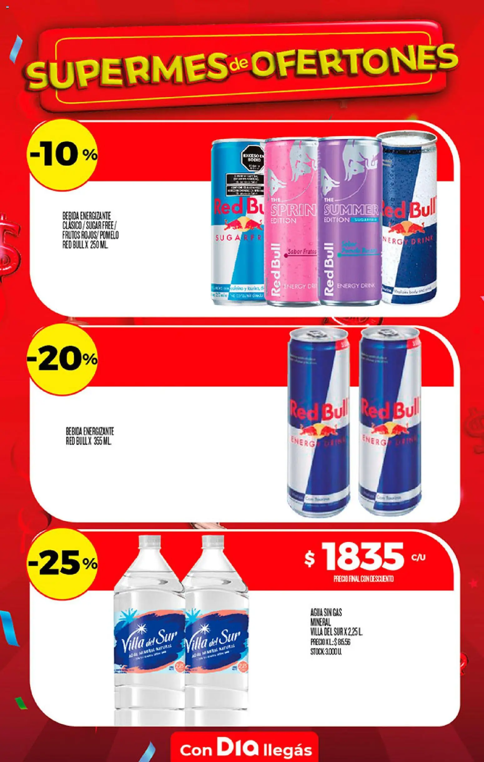 Supermercado DIA Ofertas │ válido desde el 19/08/2026 | Página: 22 | Productos: Red Bull, Agua, Pomelo