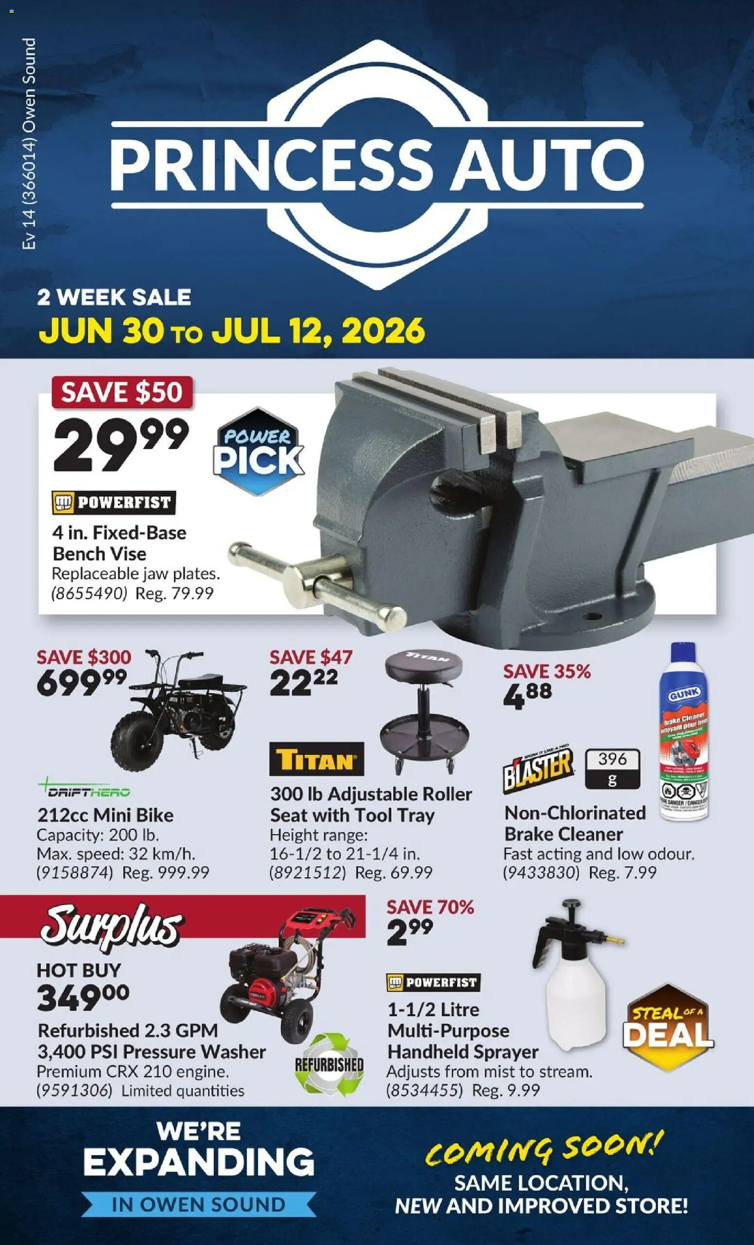 Princess Auto flyer valid from Jun 30, 2026 | Page: 1