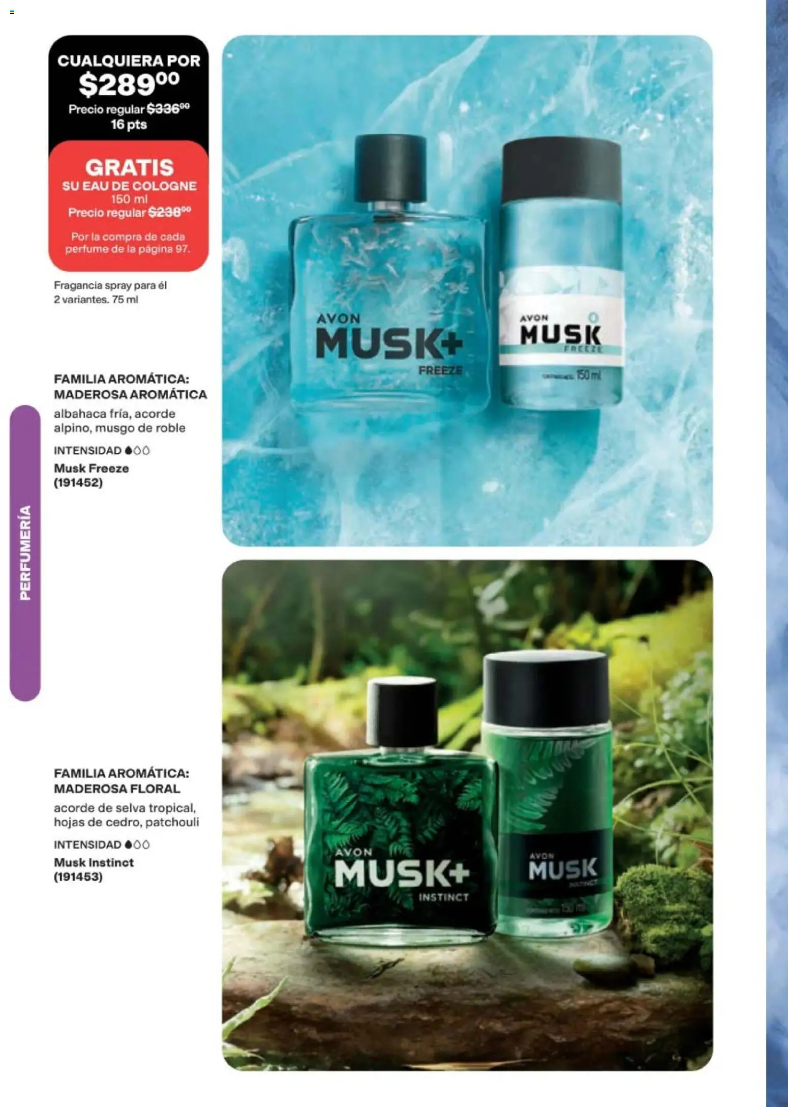 Nuevas ofertas de AVON válidas en toda la República Mexicana desde el 11/09/2026. ¡Encuentra las mejores ofertas en AVON campaña 14 2026! | Página: 94 | Productos: Perfume, Fragancia