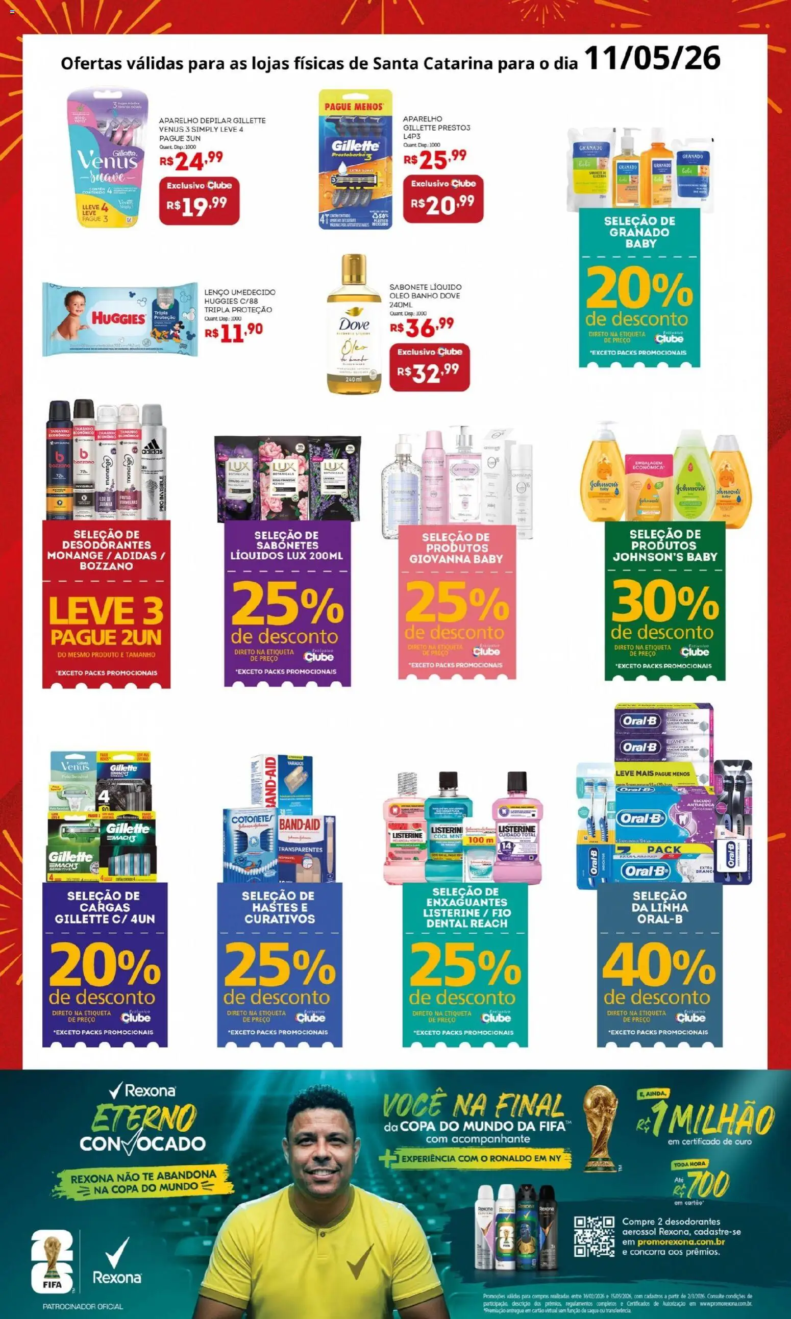 Bistek Supermercados Folheto - válido de 11.05.2026 | Página: 4 | Produtos: Saquê, Sabonete, Fio dental, Dove