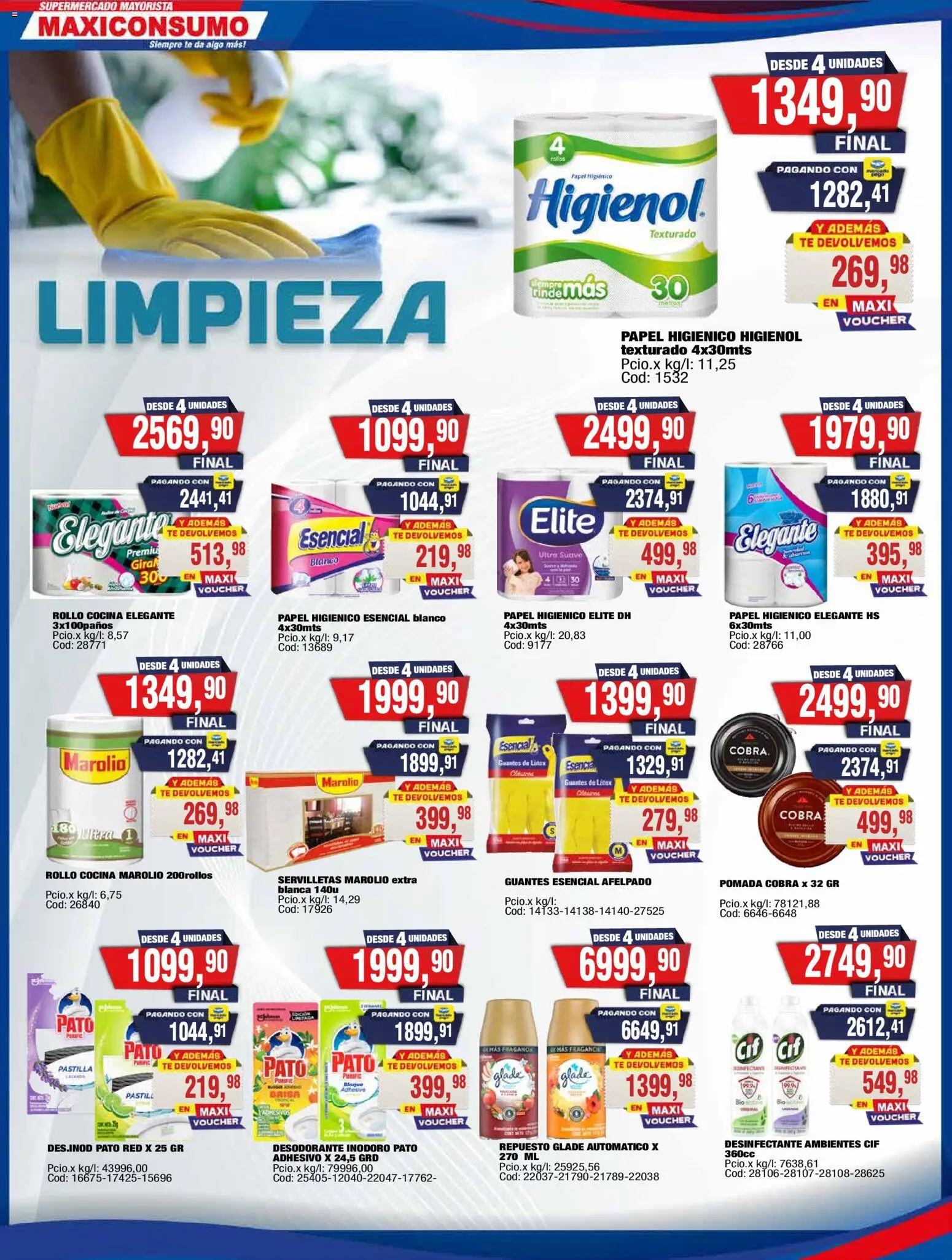 Maxiconsumo ofertas │ válido desde el 16.03.2026 | Página: 22 | Productos: Desinfectante, Fragancia, Té, Guantes