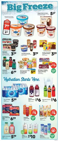 Preview of Calgary Co-op weekly flyer / circulaire from shop Calgary Co-op valid from Jul 30, 2026 | Page: 8 | Products: Cream, Ice cream, Coffee, Juice