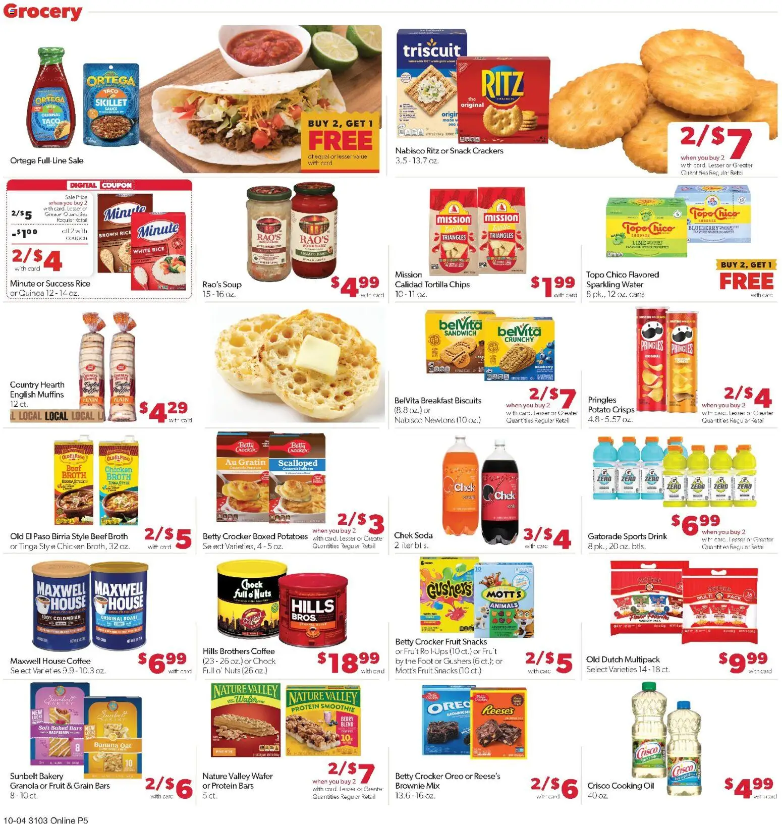 Family Fare Weekly Ad - ND - valid from 10/04/2026 | Page: 10 | Products: Oil, Rice, Chips, Sauce