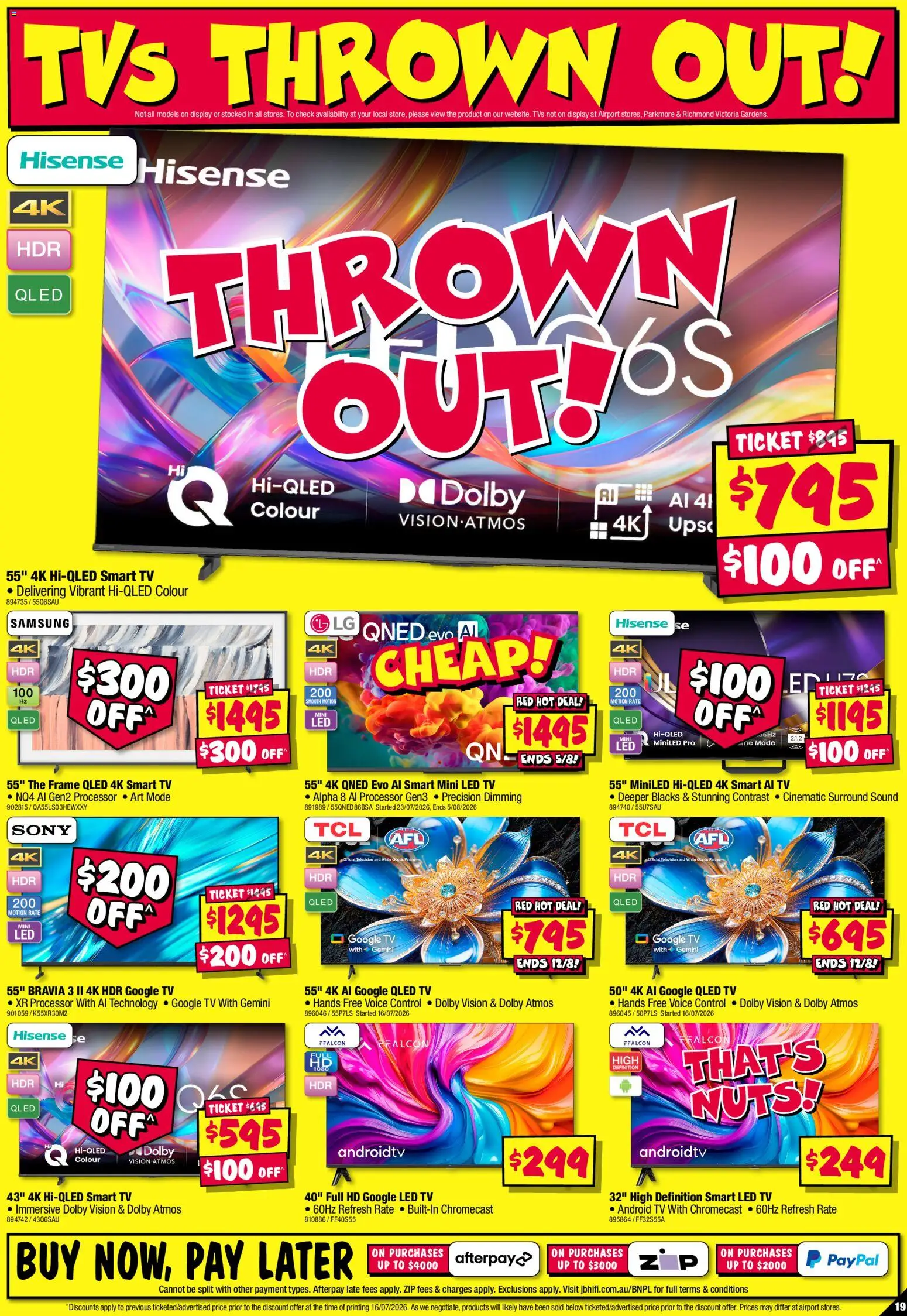 JB Hi-Fi catalogue - valid from 30/07/2026 | Page: 19 | Products: Nuts, Tv, Television, Smart tv