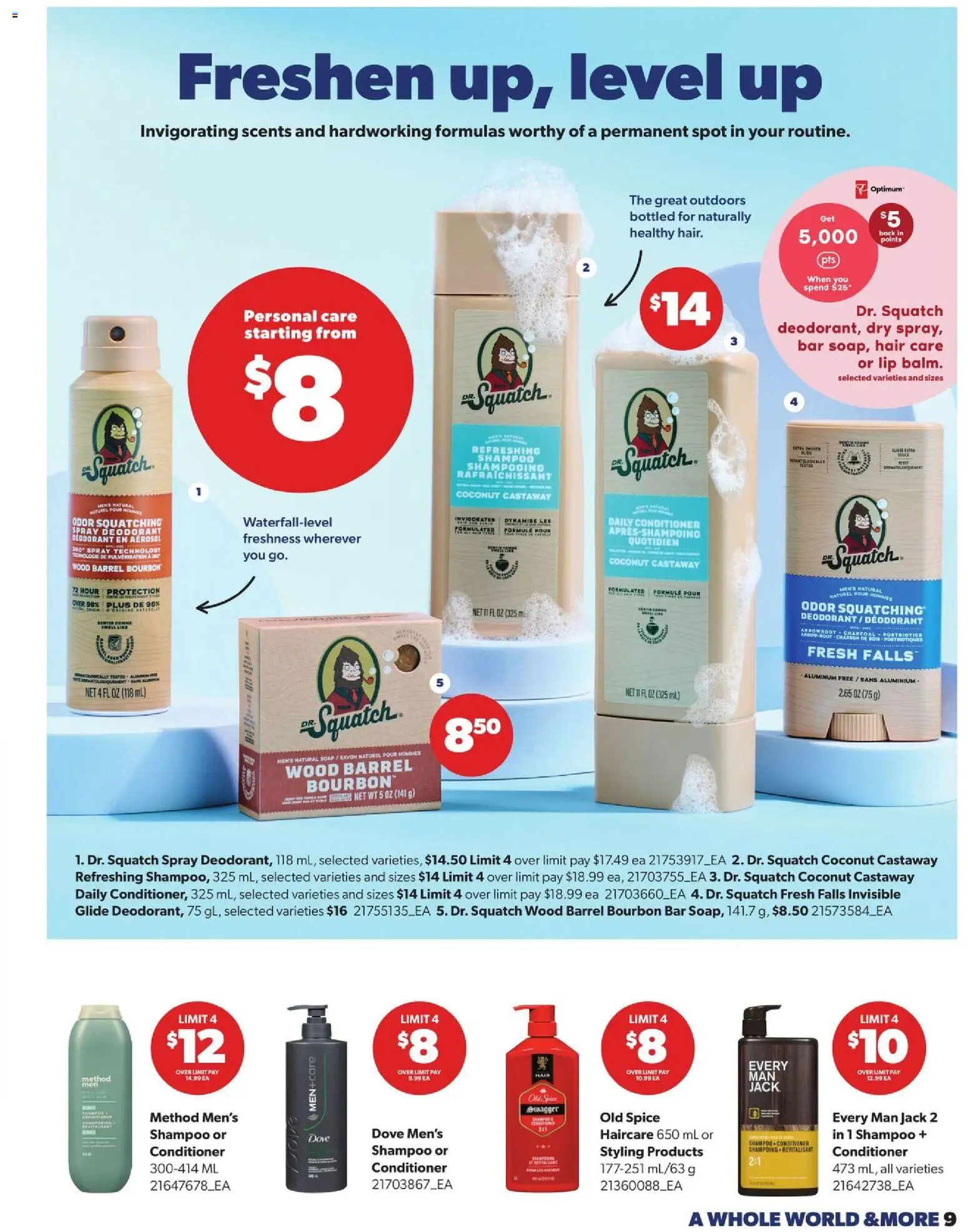 Real Canadian Superstore flyer valid from Oct 1, 2026 | Page: 9 | Products: Coconut, Shampoo, Conditioner, Soap
