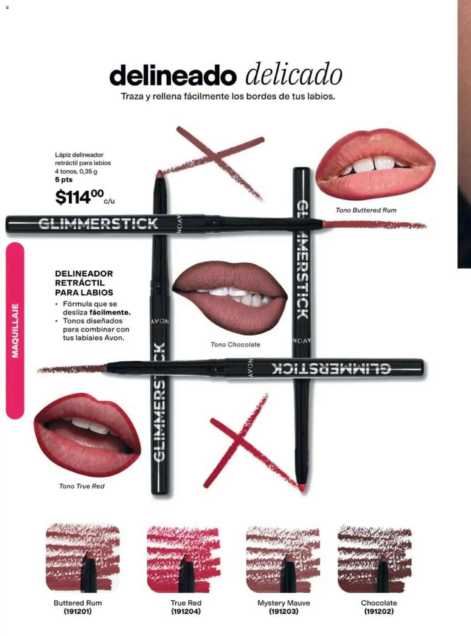 Nuevas ofertas de AVON válidas en toda la República Mexicana desde el 21/08/2026. ¡Encuentra las mejores ofertas en AVON campaña 13 2026! | Página: 26 | Productos: Chocolate, Maquillaje, Delineador